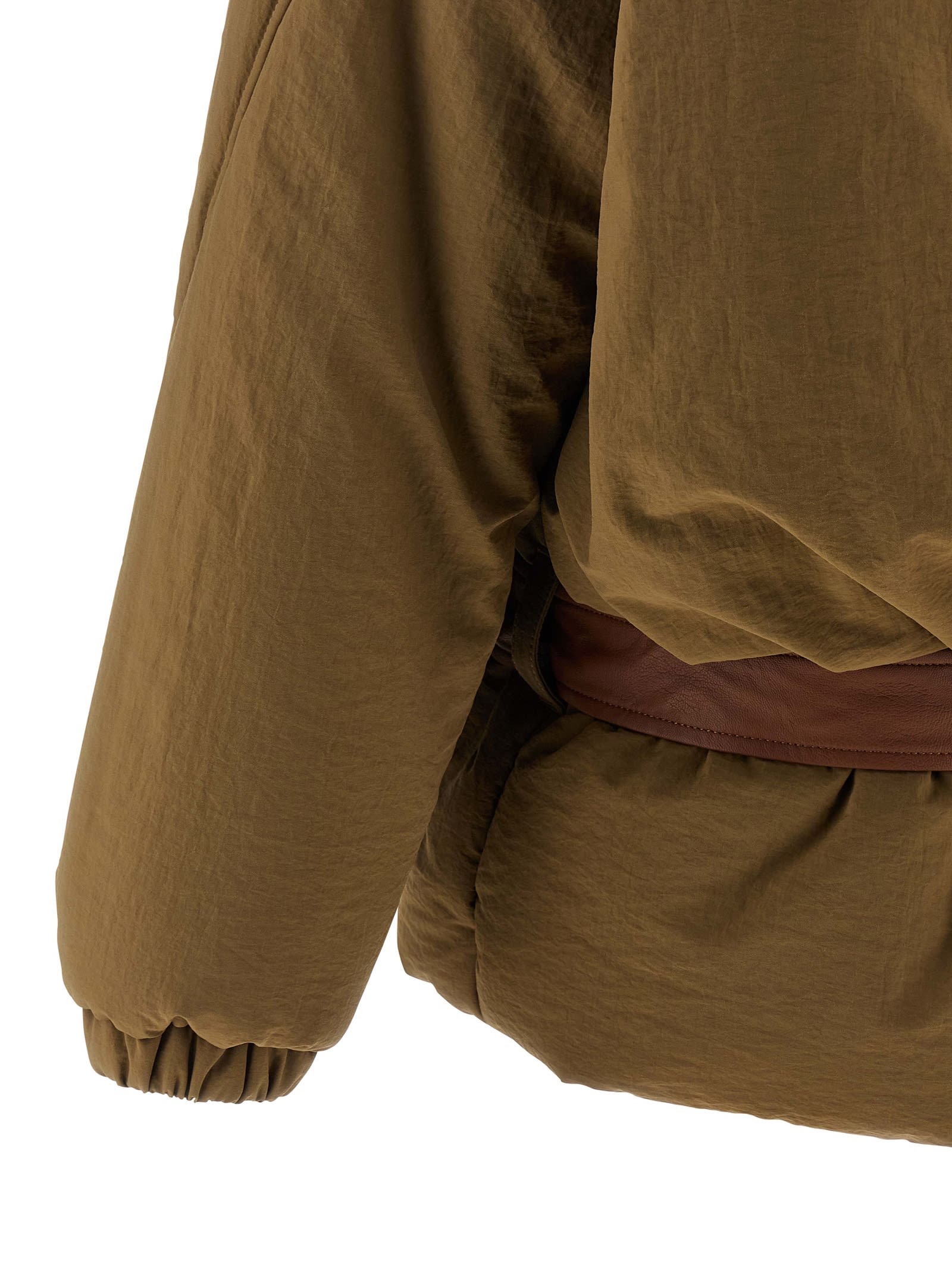 Marbell Amy Scarf-detail Padded Jacket In Multi