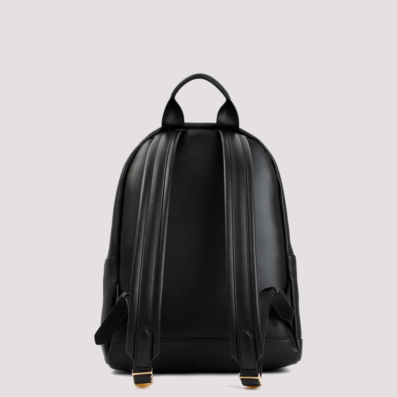 Shop Tom Ford Calf Leather Backpack In Black