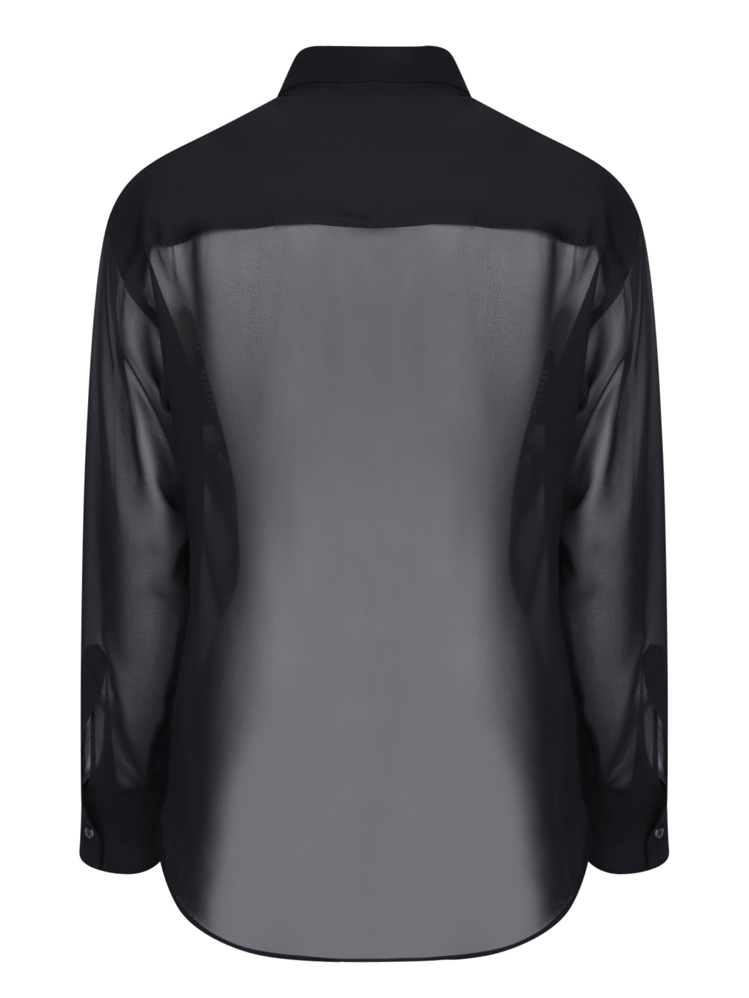 Shop Dsquared2 Crystal Fringed Western Black Shirt
