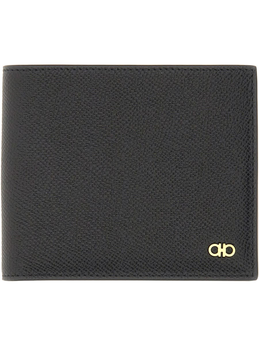 Ferragamo Textured Leather Bi-fold Wallet