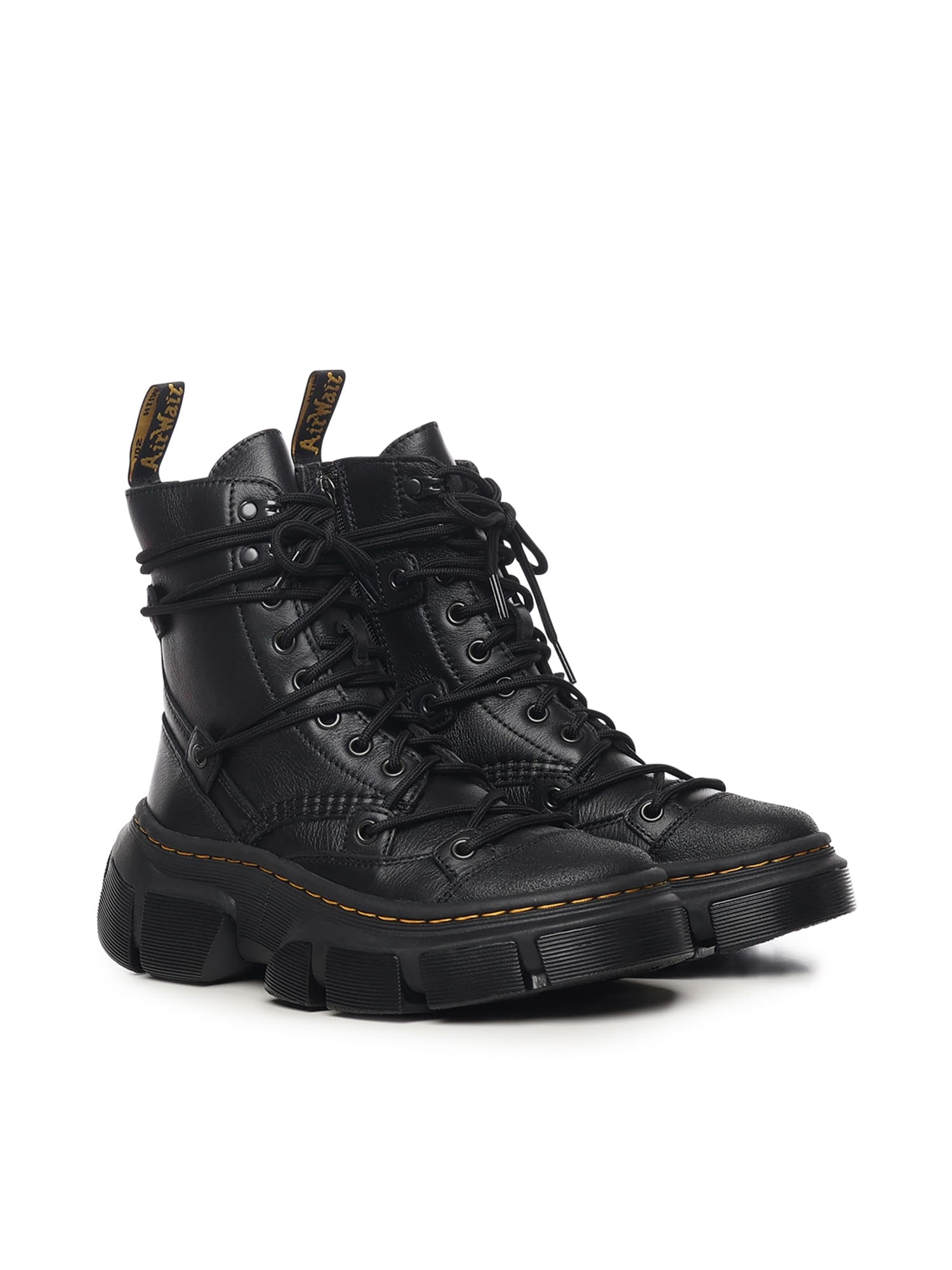 Dr. Martens Dmxl 8-eye Leather Boots In Black