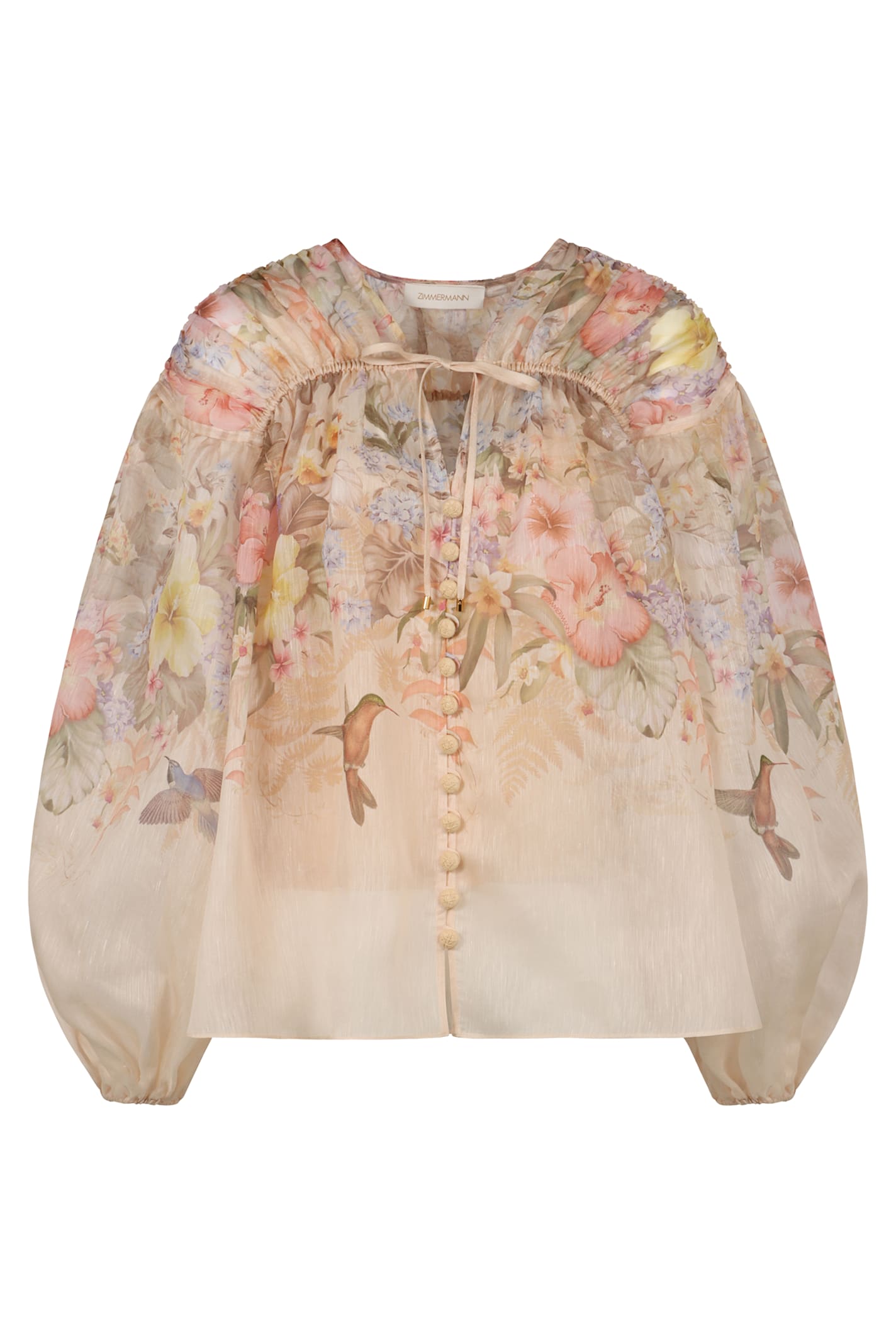 Zimmermann Linen And Silk Blouse