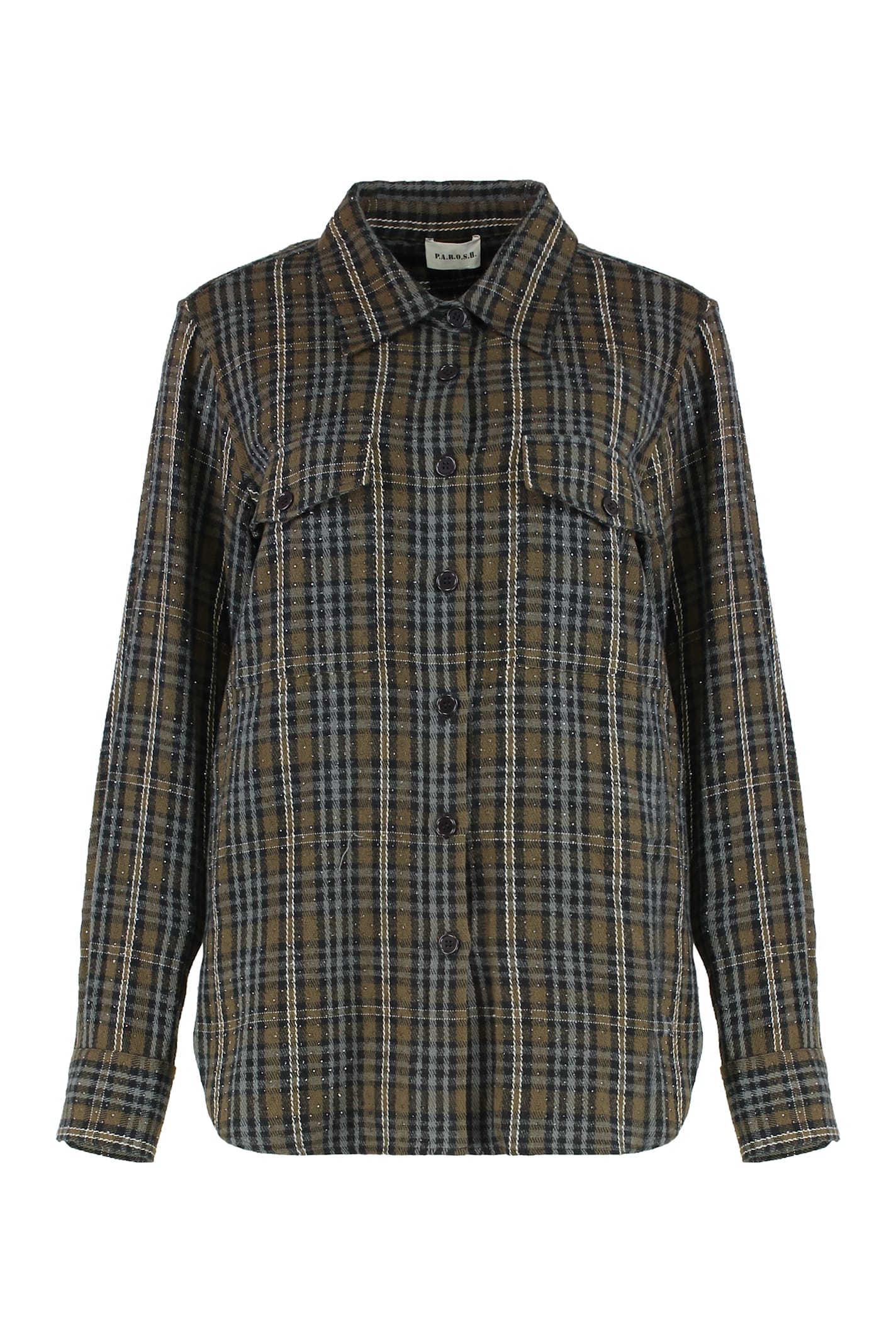 Parosh Check Pattern Shirt - Parosh - Modalova