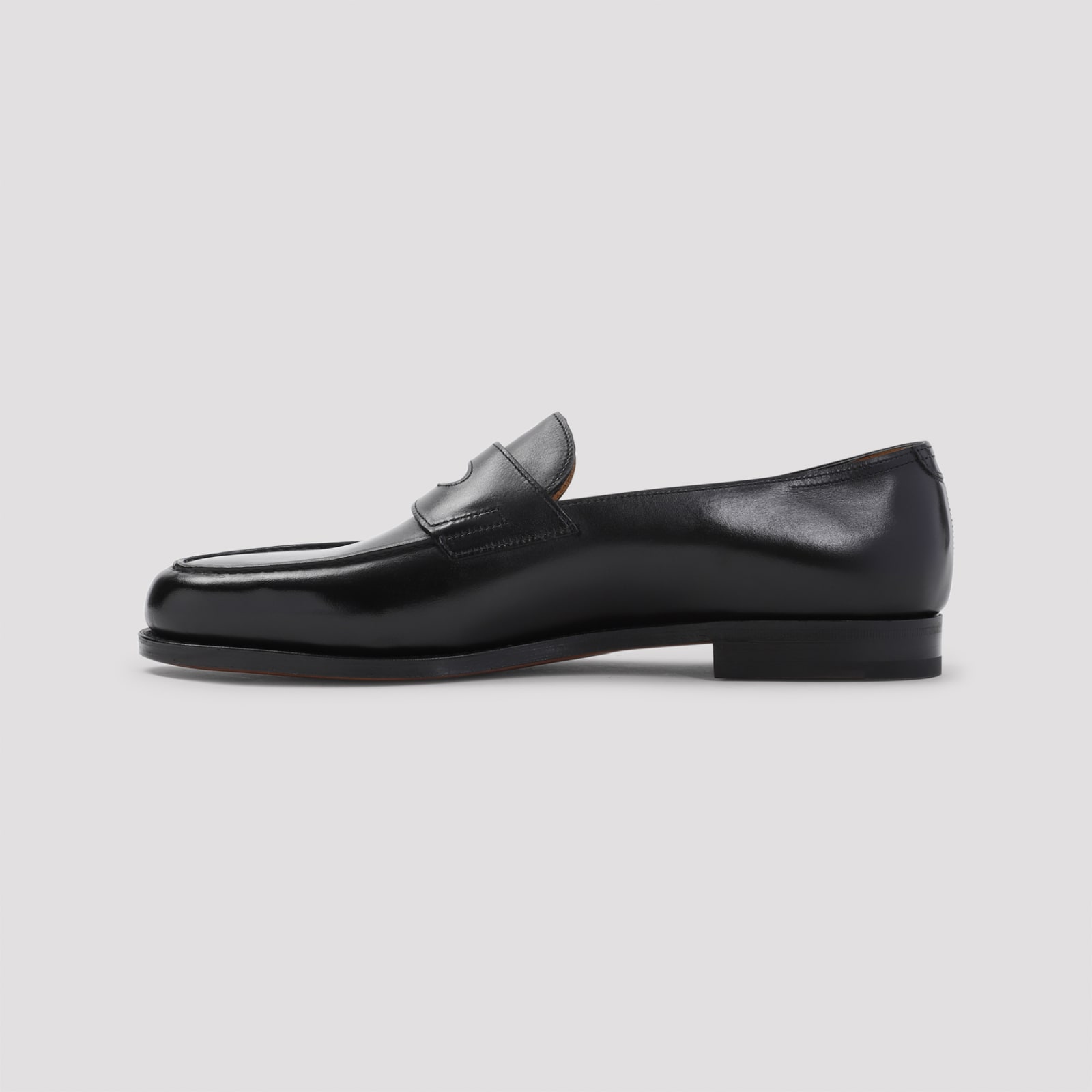 Shop John Lobb Lopez Loafers In R Black