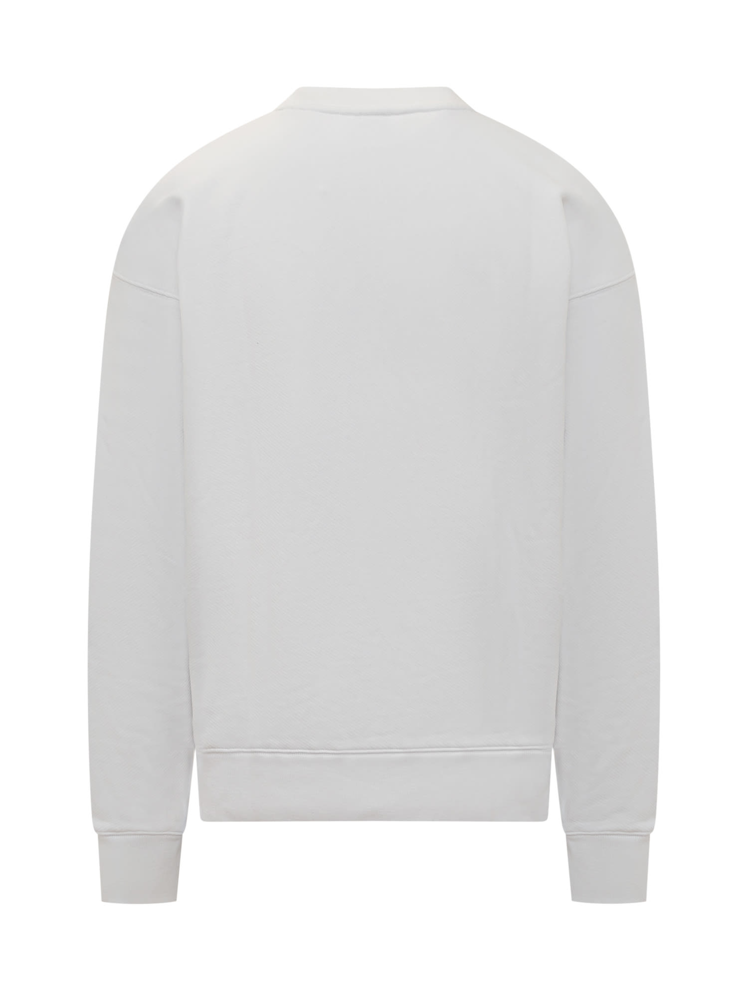 Shop Off-white Sweatshirt With Logo In White Black