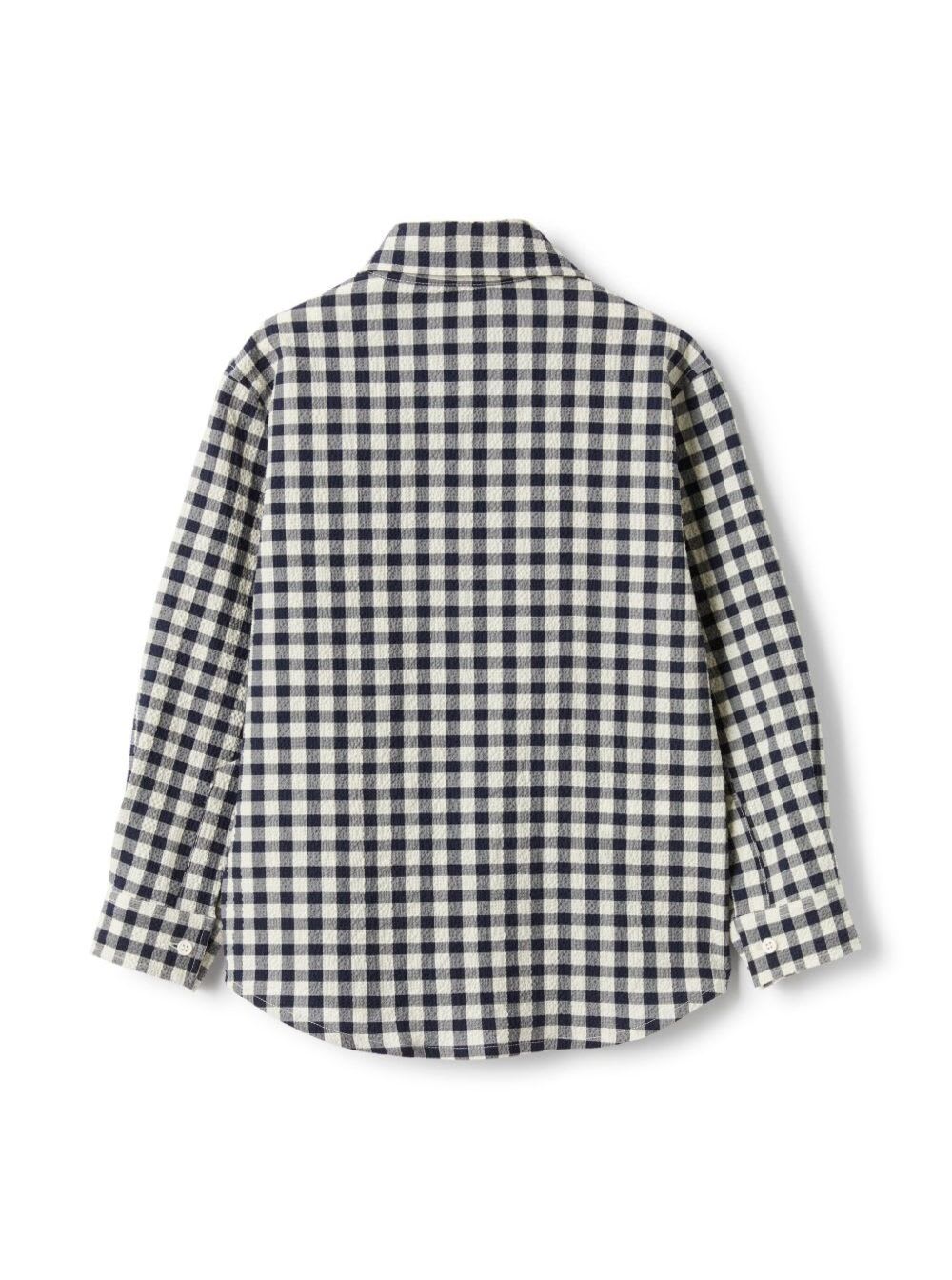 Il Gufo Plaid Shirt In Blu