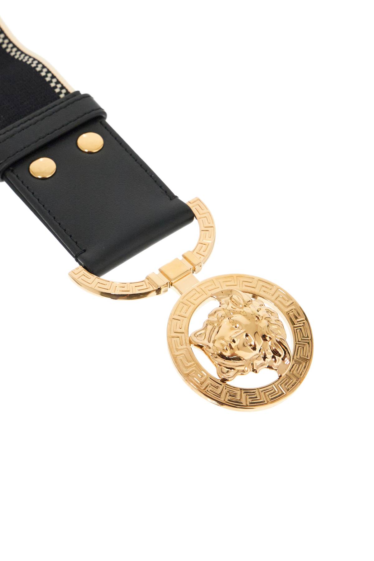 Shop Versace Medusa 95 Jacquard In Black+beige- Gold (black)