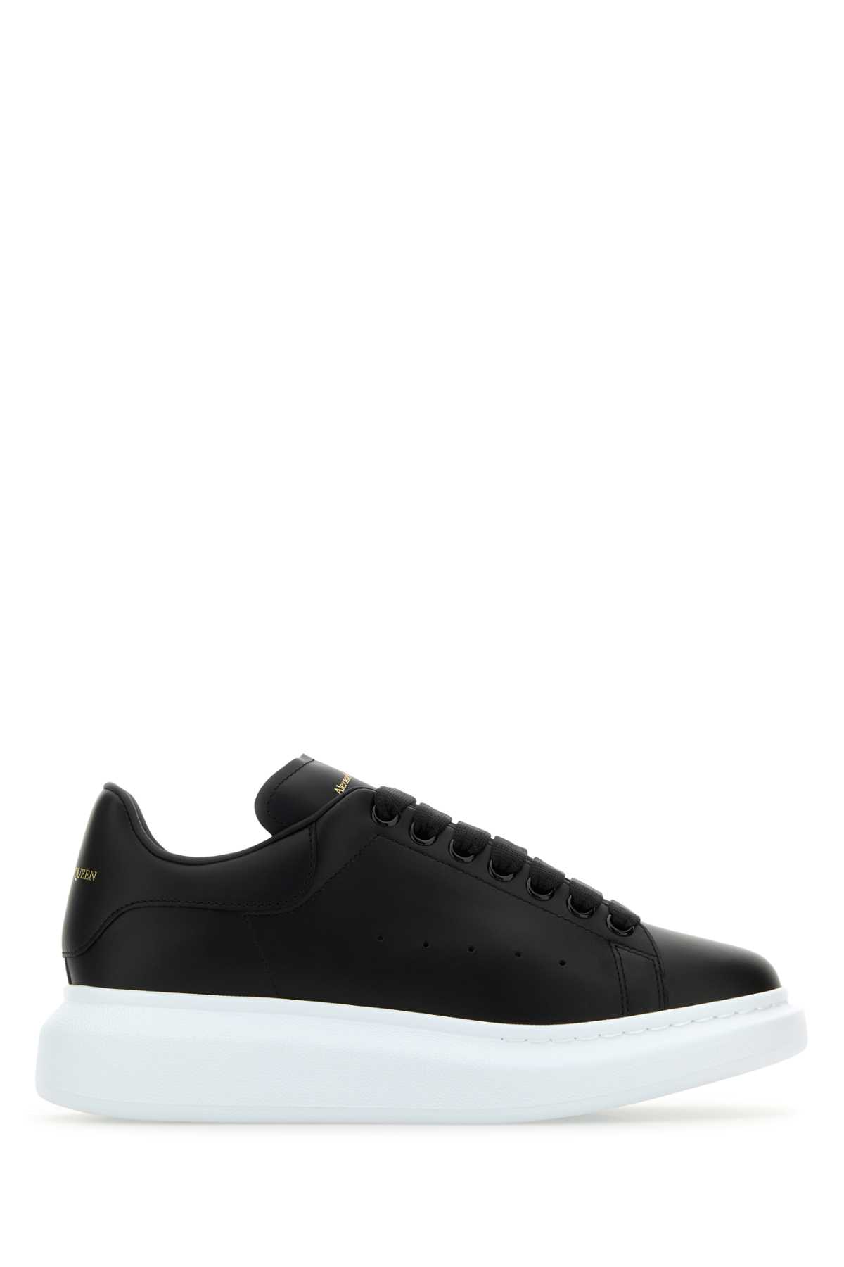Black Leather Sneakers
