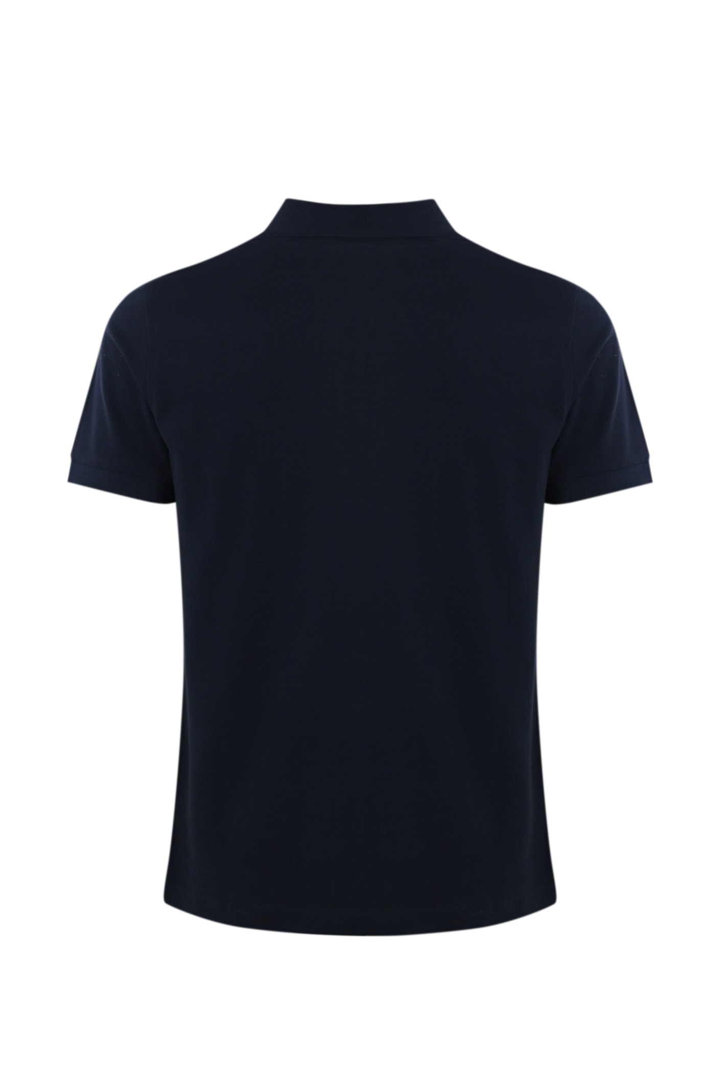 Shop Fay Stretch Cotton Polo Shirt In Blu