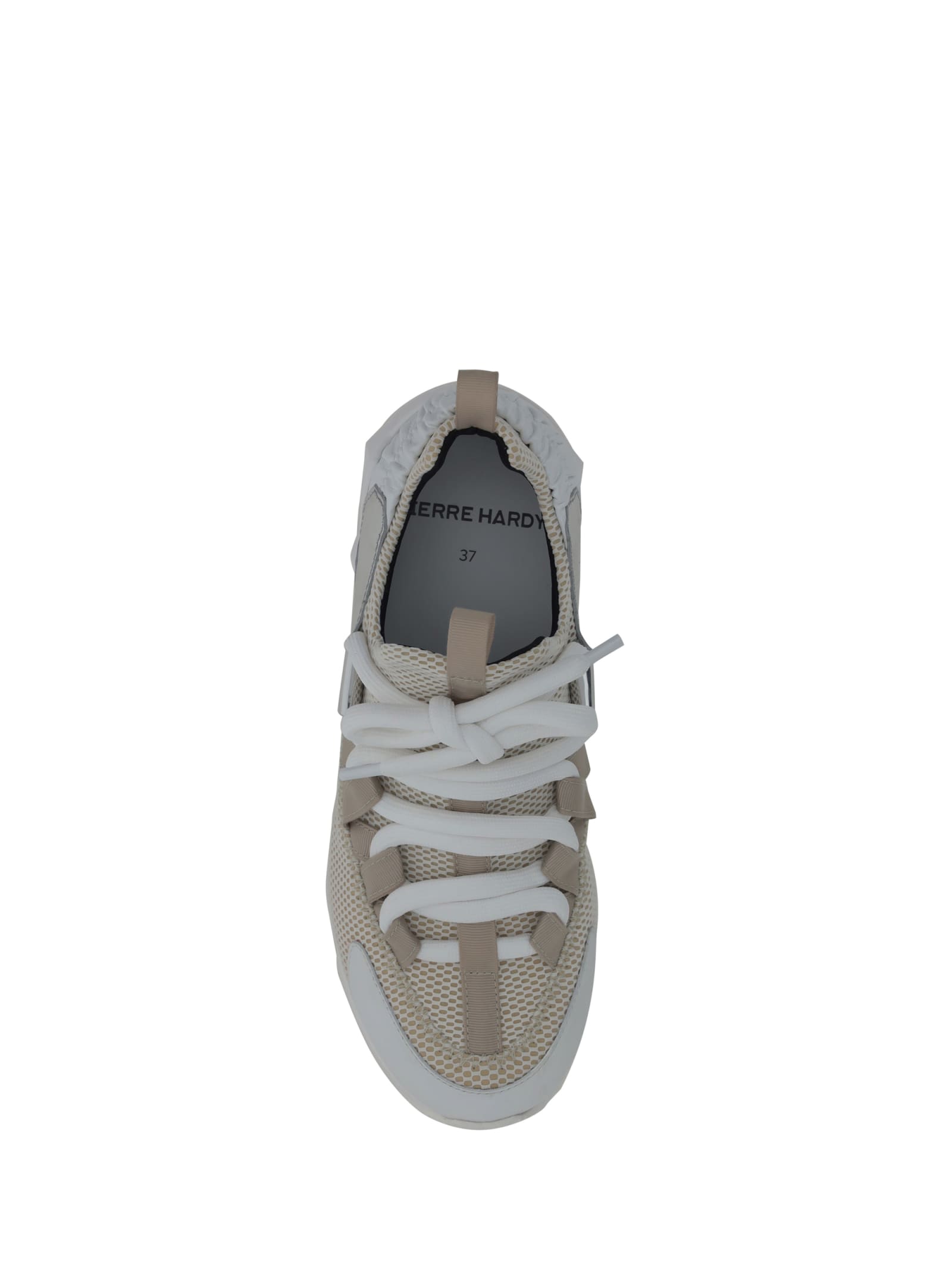 Shop Pierre Hardy Trek Cosmetic Sneakers In White/grey/opale