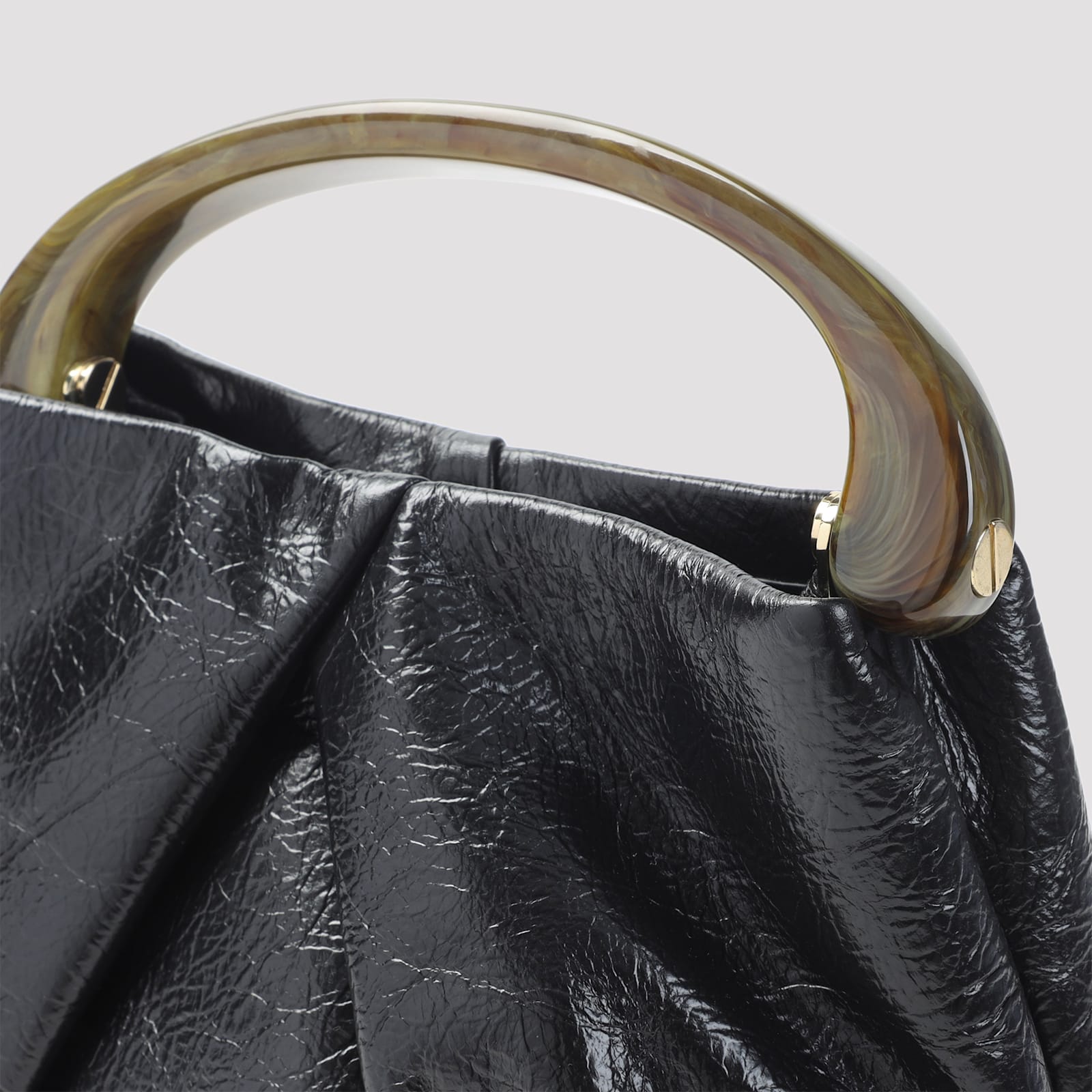 Dries Van Noten Medium Shoulder Bag With Flap In Black