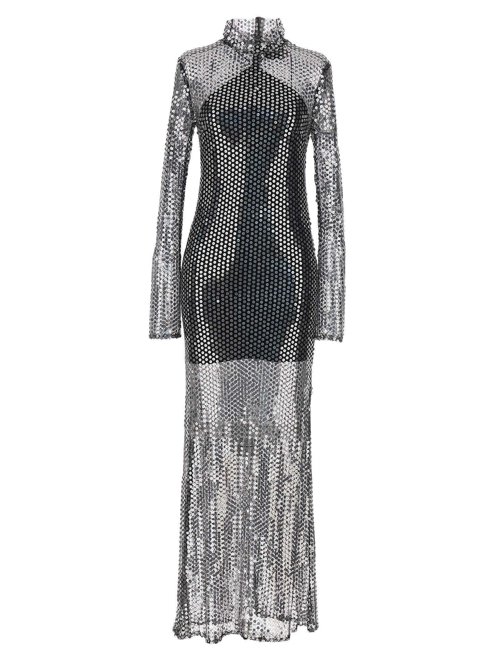 Shop Taller Marmo Tina Dress In Silver