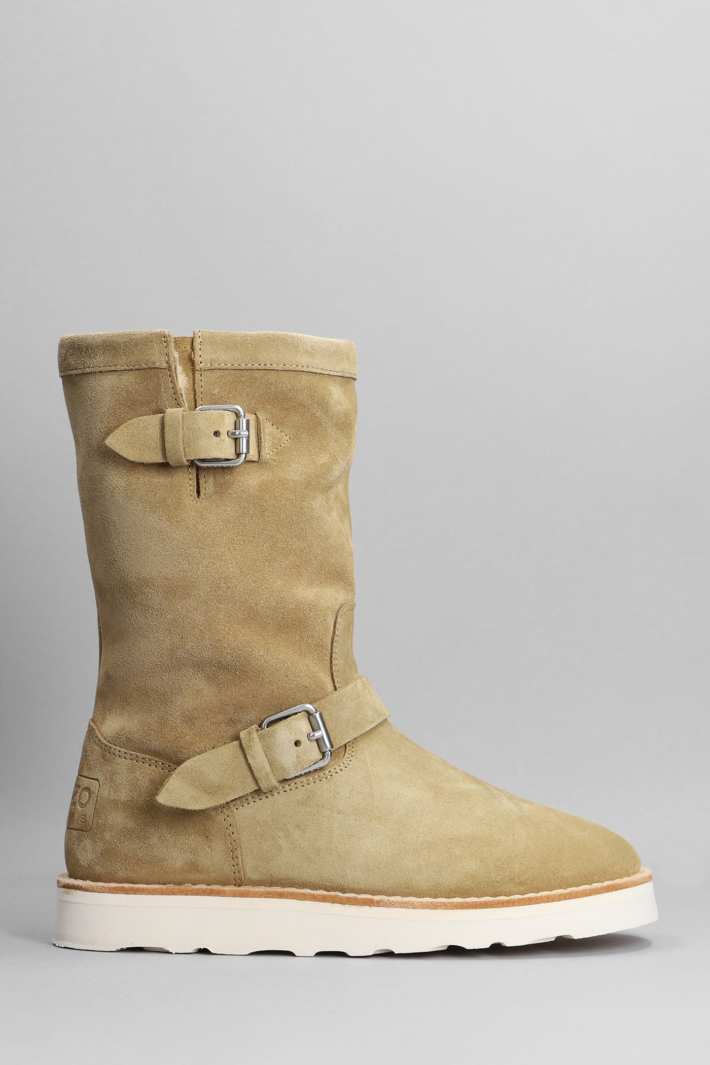 Kenzo Ankle Boots In Beige Suede