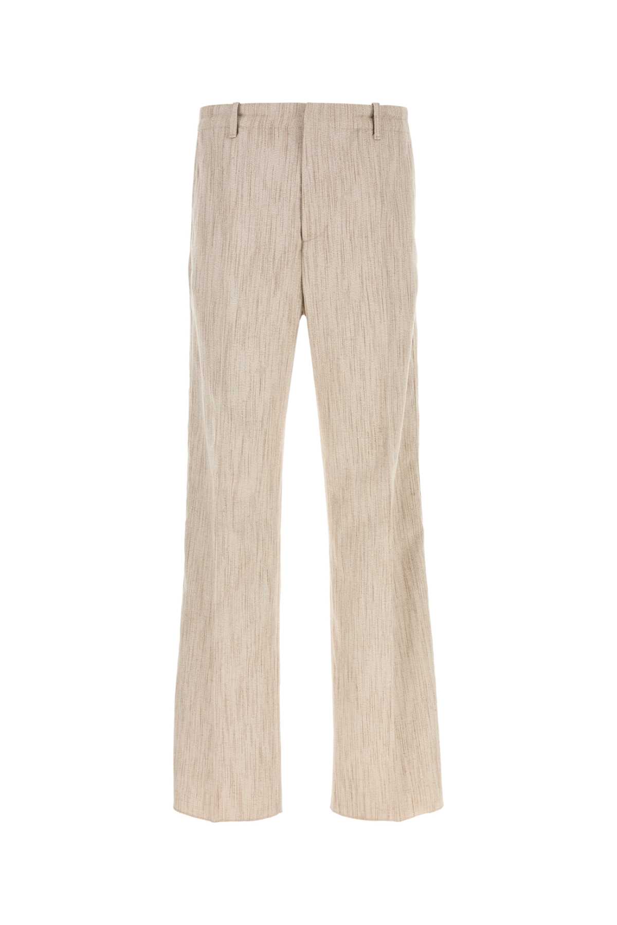 Bottega Veneta Melange Sand Viscose Blend Pant