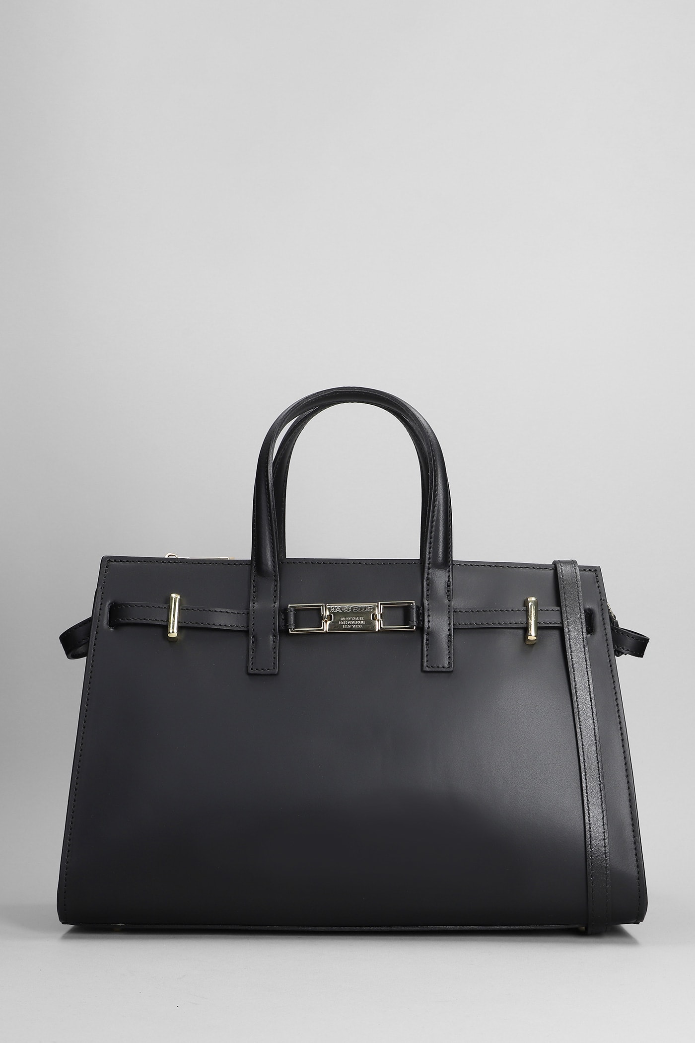 Lady L Tote In Black Faux Leather