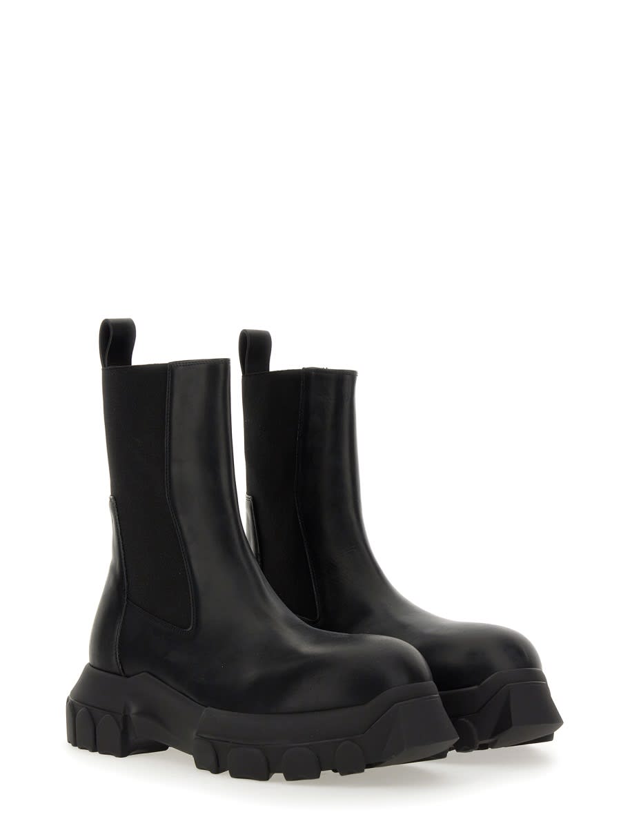 Shop Rick Owens Boot Beatle Bozo Tractor In Black