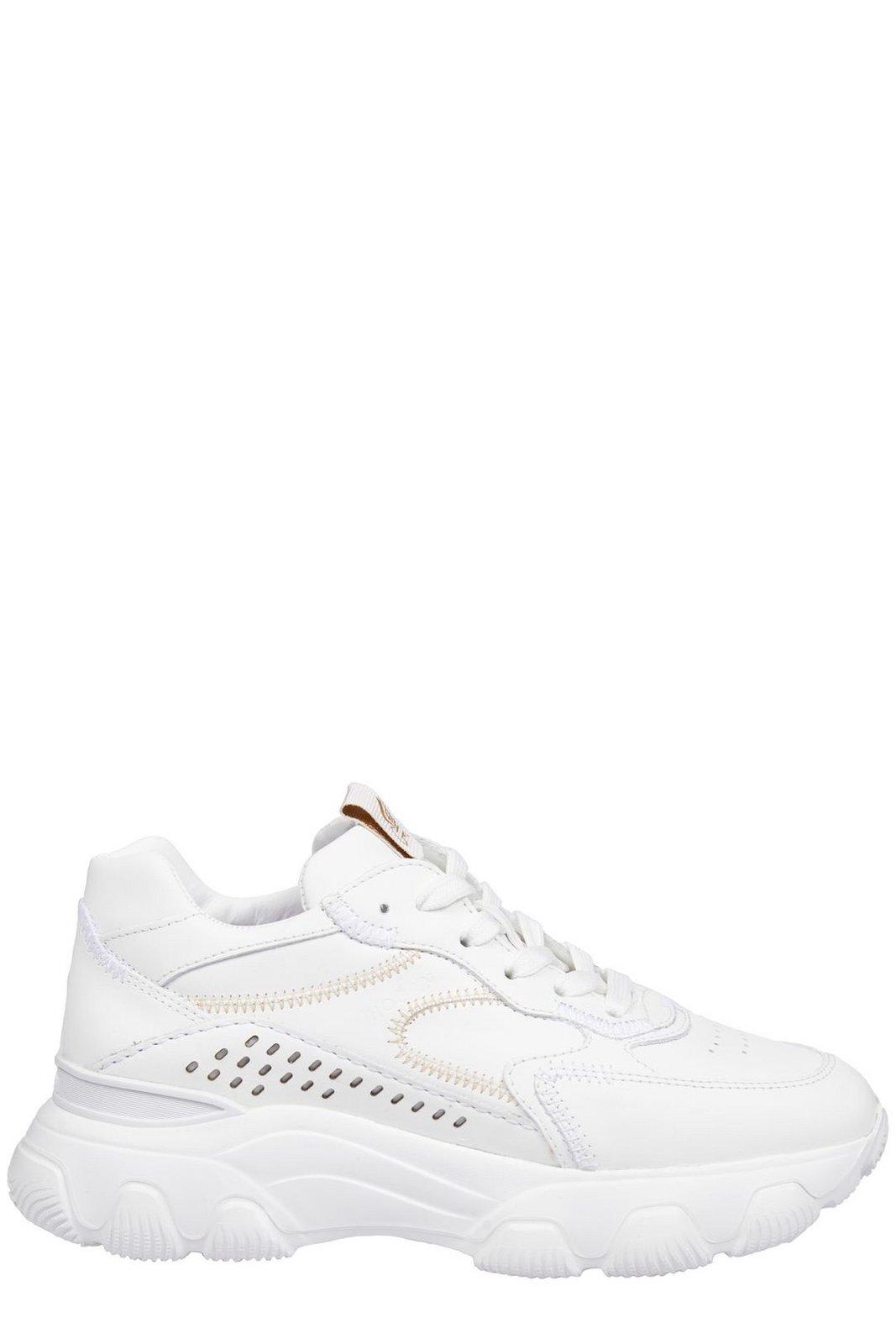 Hogan Hyperactive Lace-up Sneakers In White | ModeSens