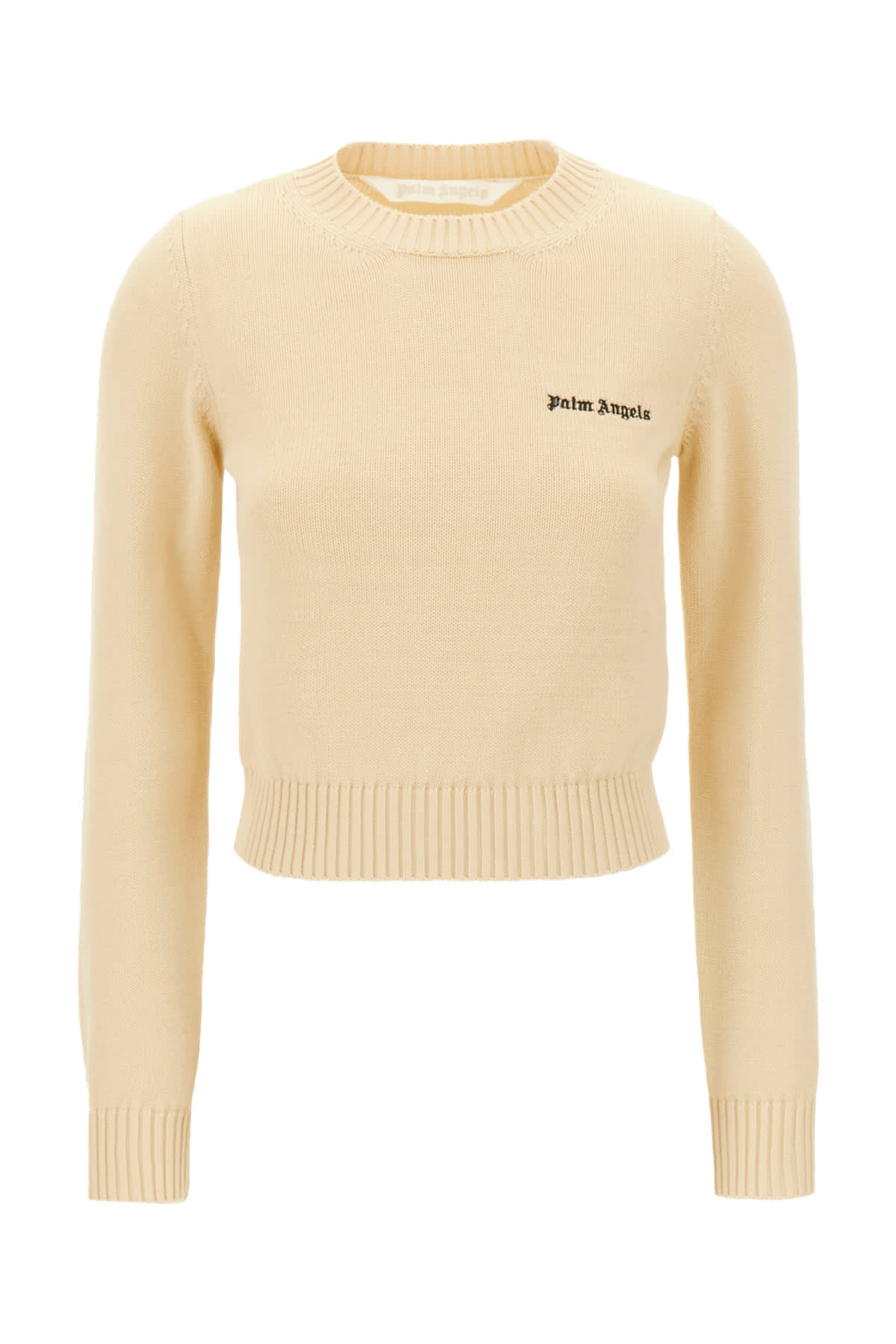 Shop Palm Angels Sand Cotton Sweater In 0310