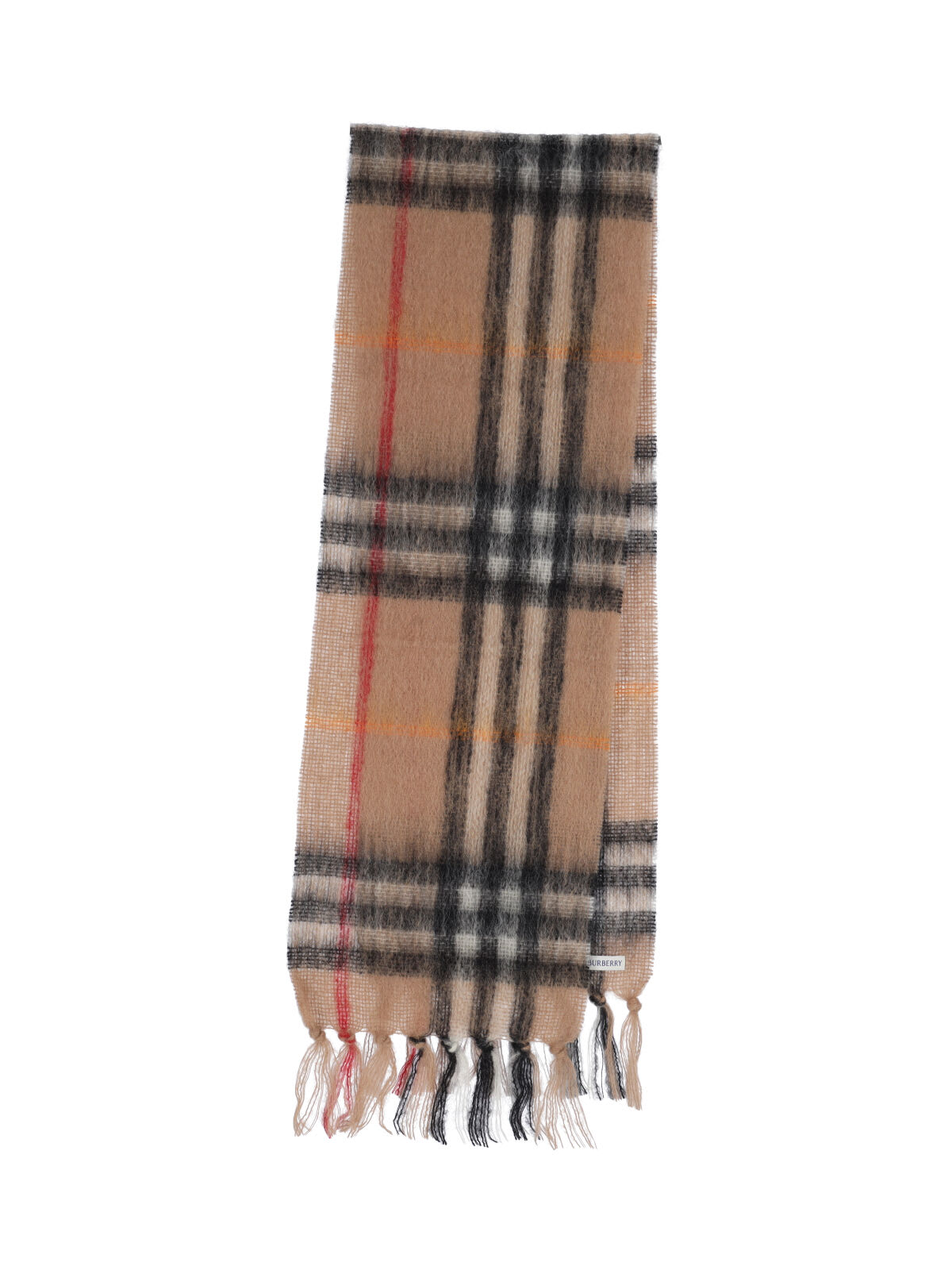 Burberry Check Scarf In Brown