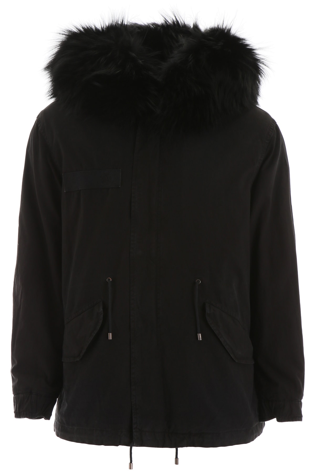 Mr & Mrs Italy Jazzy Parka With Fur In Black Dark (black) | ModeSens