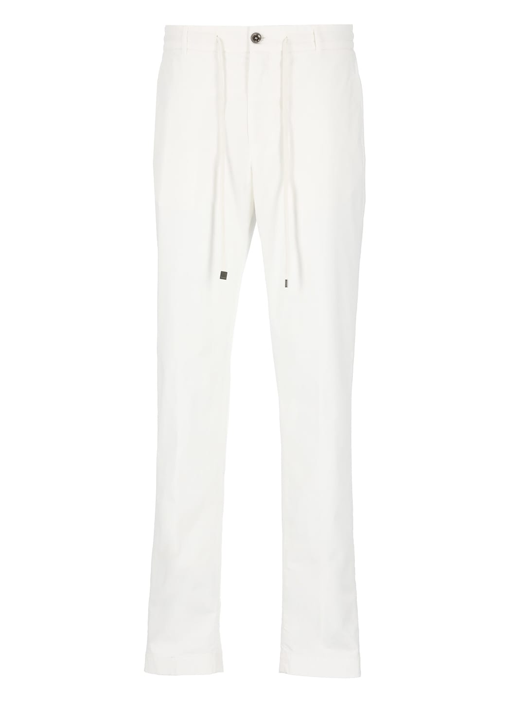 Shop Peserico Cotton Curdoroy Trousers In White