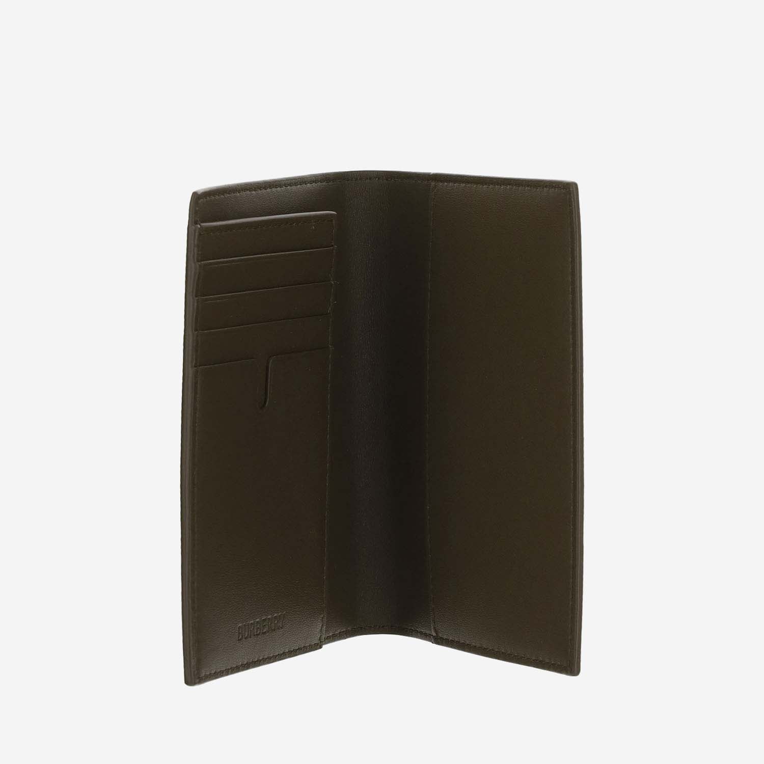 Burberry Printed E-canvas Passport Holder In Sand