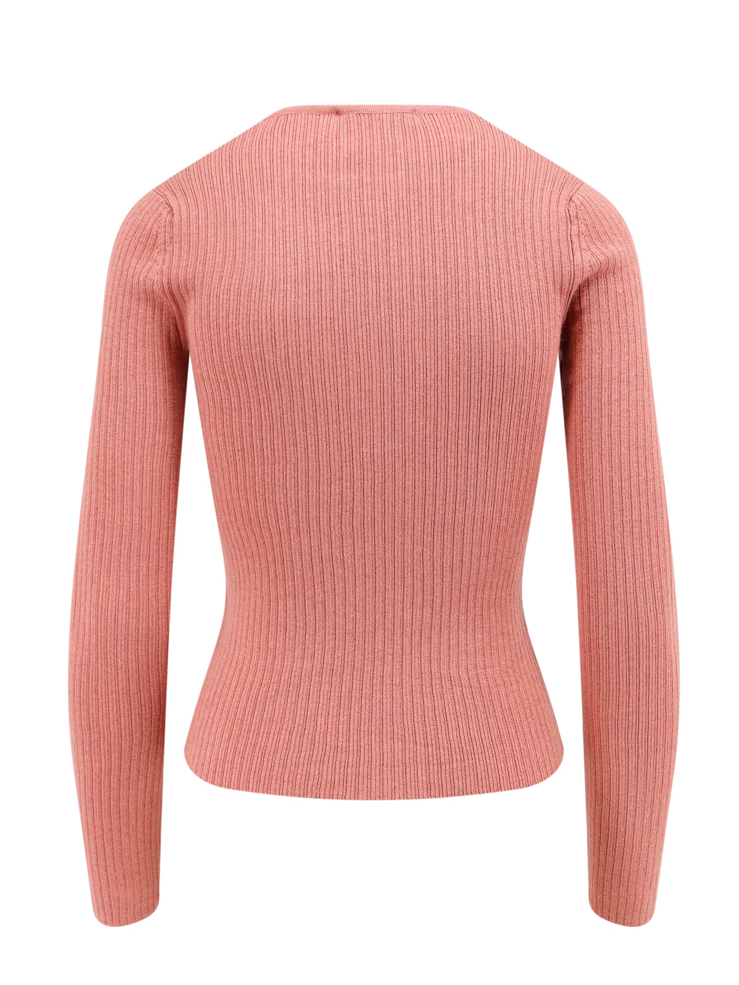 Max Mara Urlo Sweater In Silk And Wool Blend In Pink