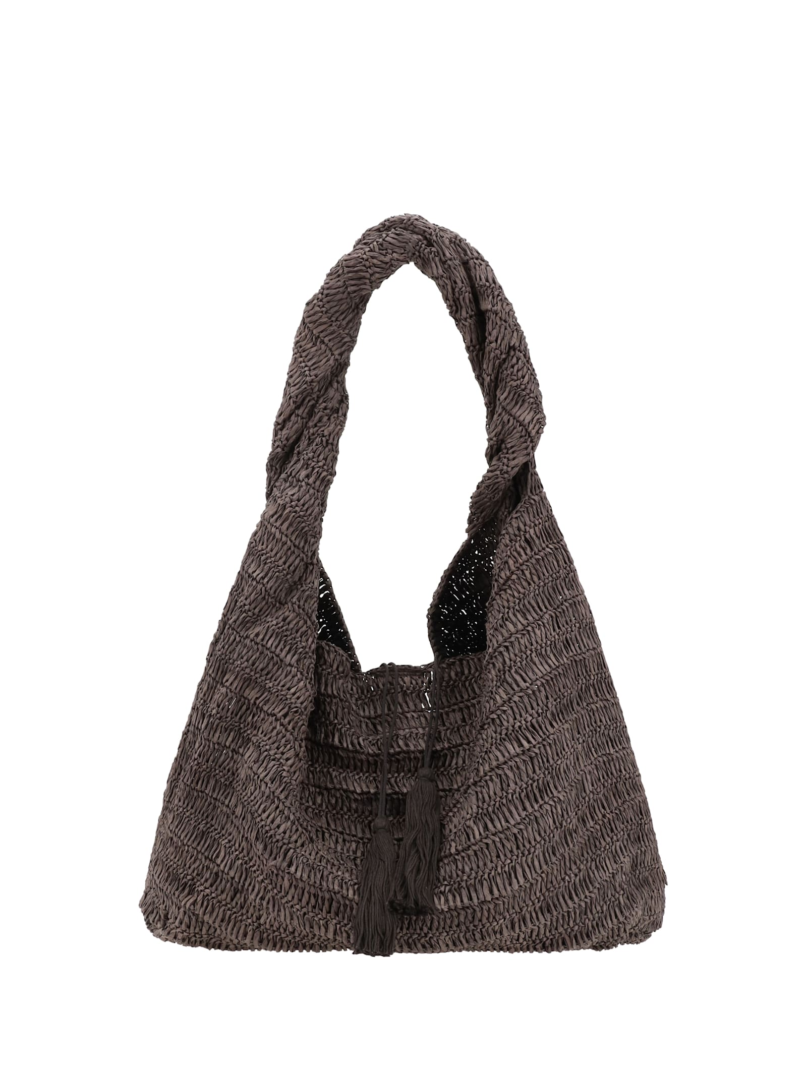 Parosh Raffia Shoulder Bag