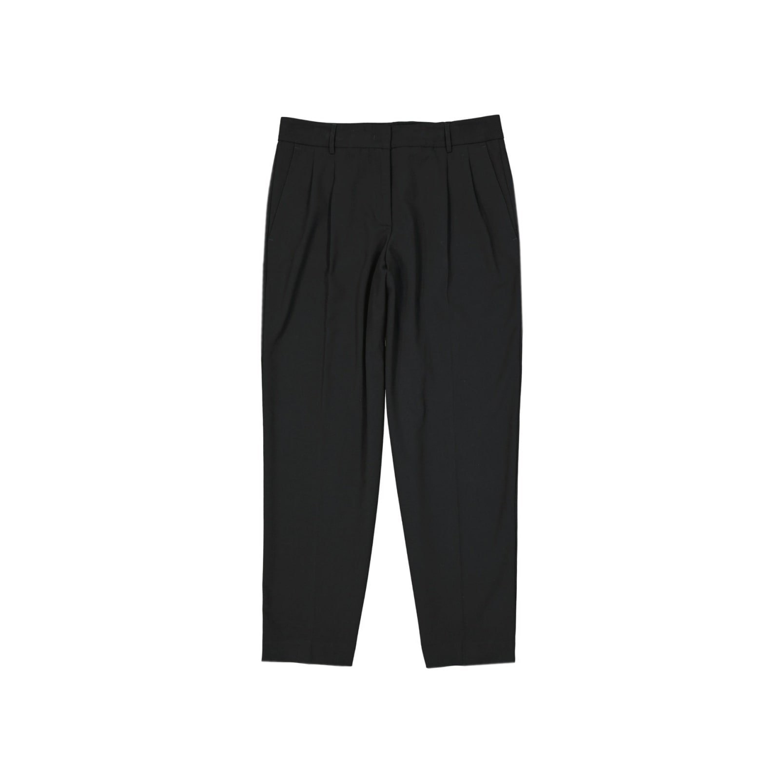 Shop Blanca Vita Wide-leg Trousers In Black