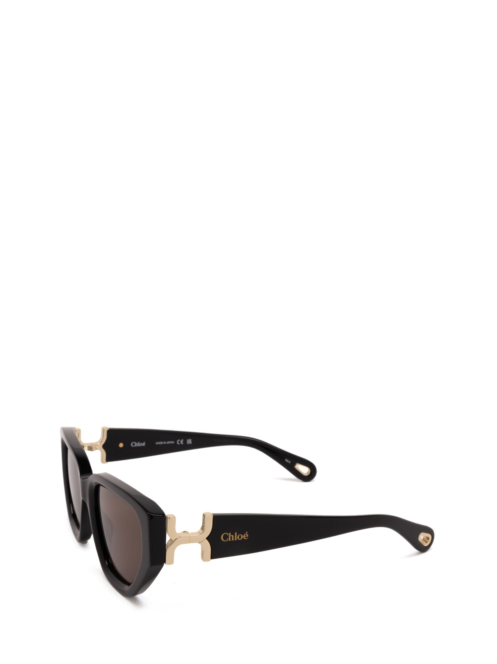 Shop Chloé Ch0235s Black Sunglasses