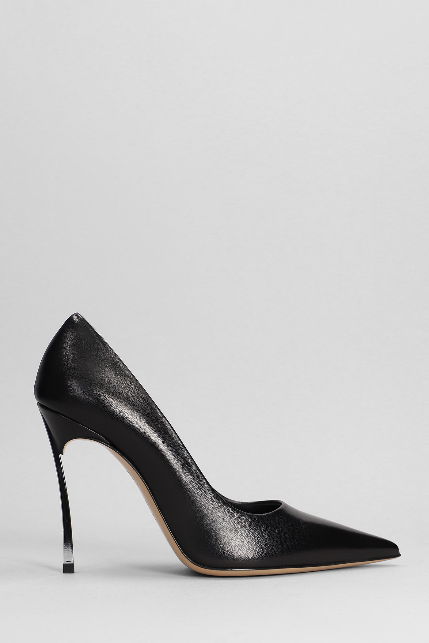 Casadei Super Blade Pumps In Black Leather