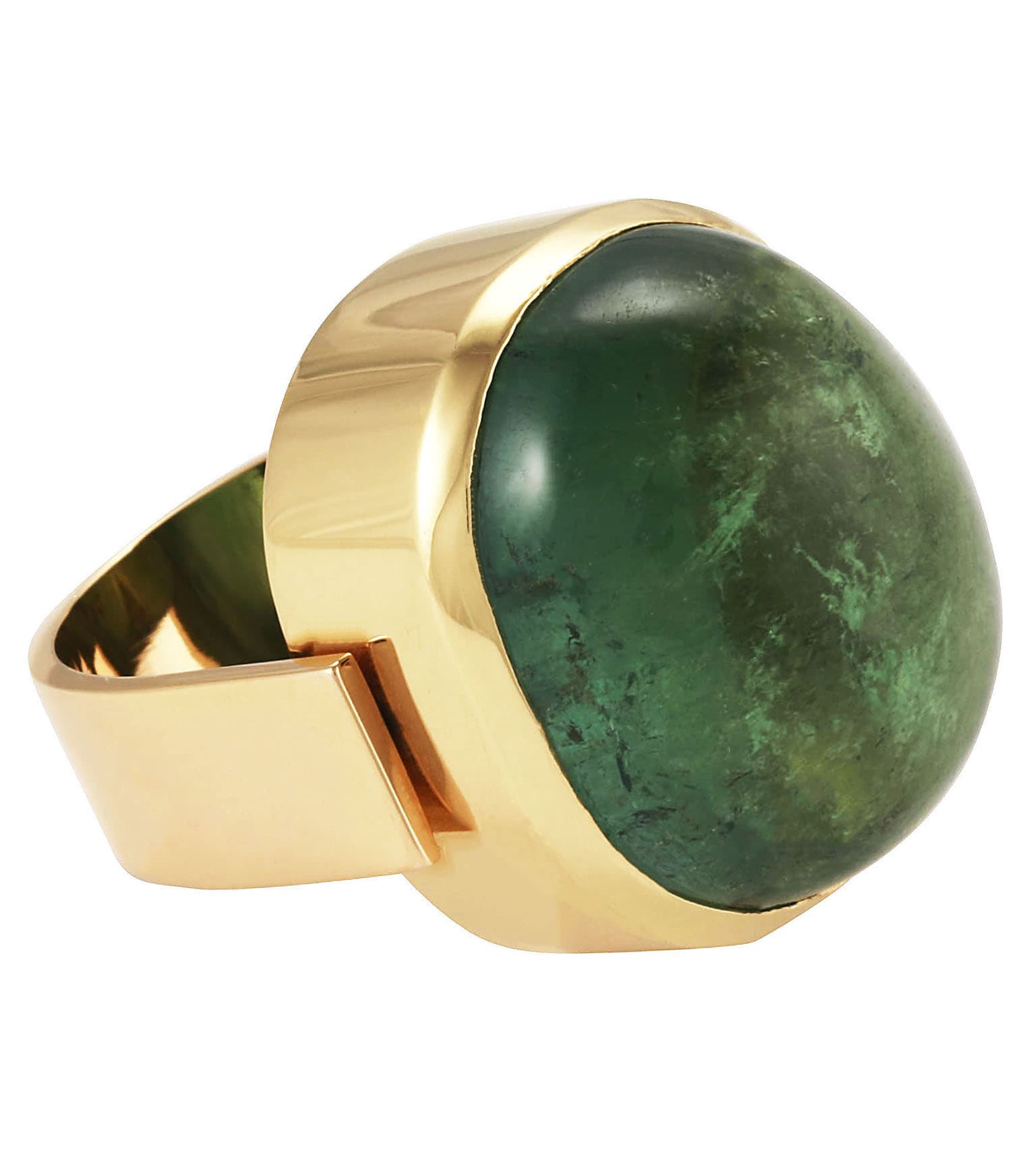 Shop Lo Spazio Jewelry Lo Spazio Eden Rock Ring In Green