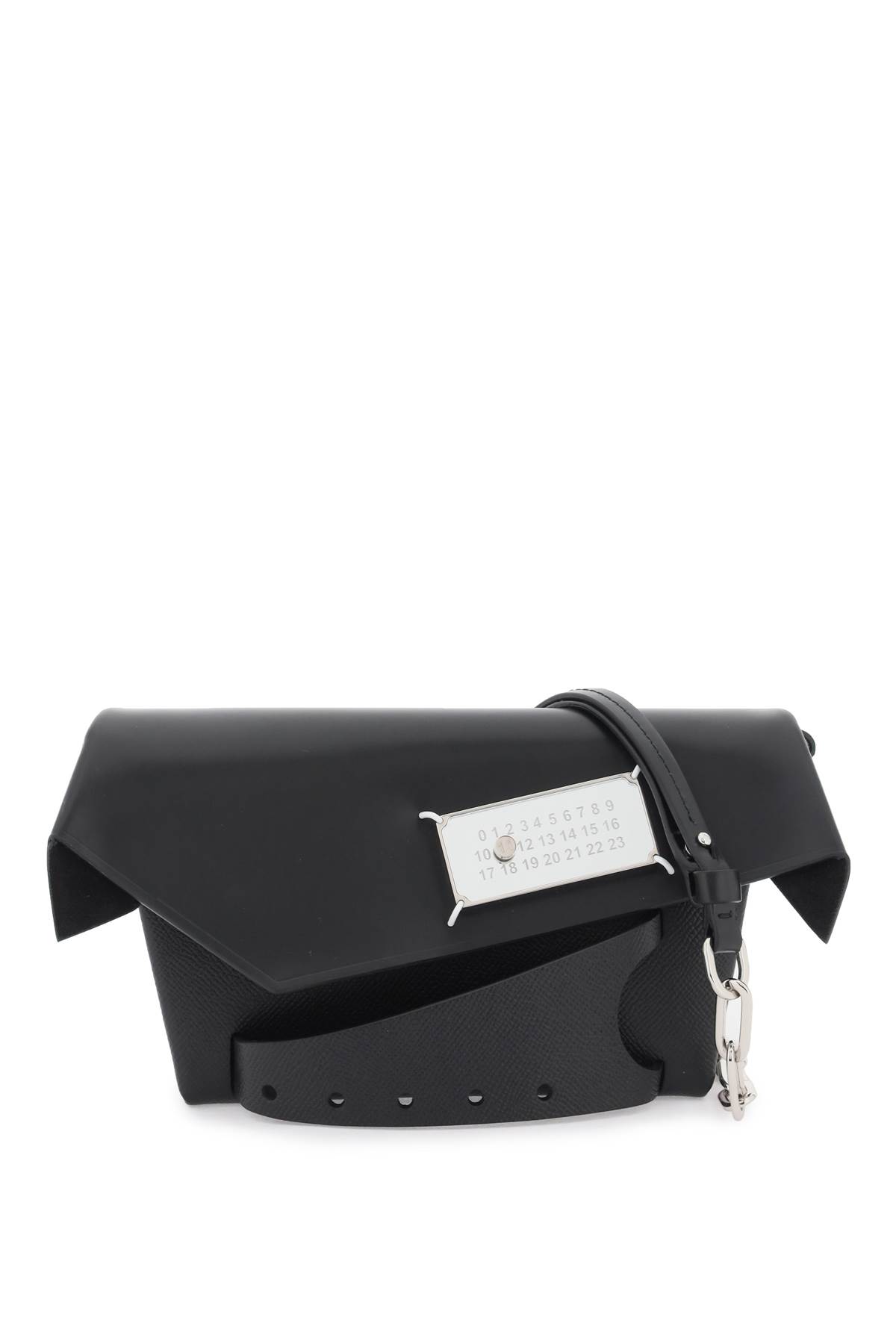 Shop Maison Margiela Snatched Small Clutch In Black