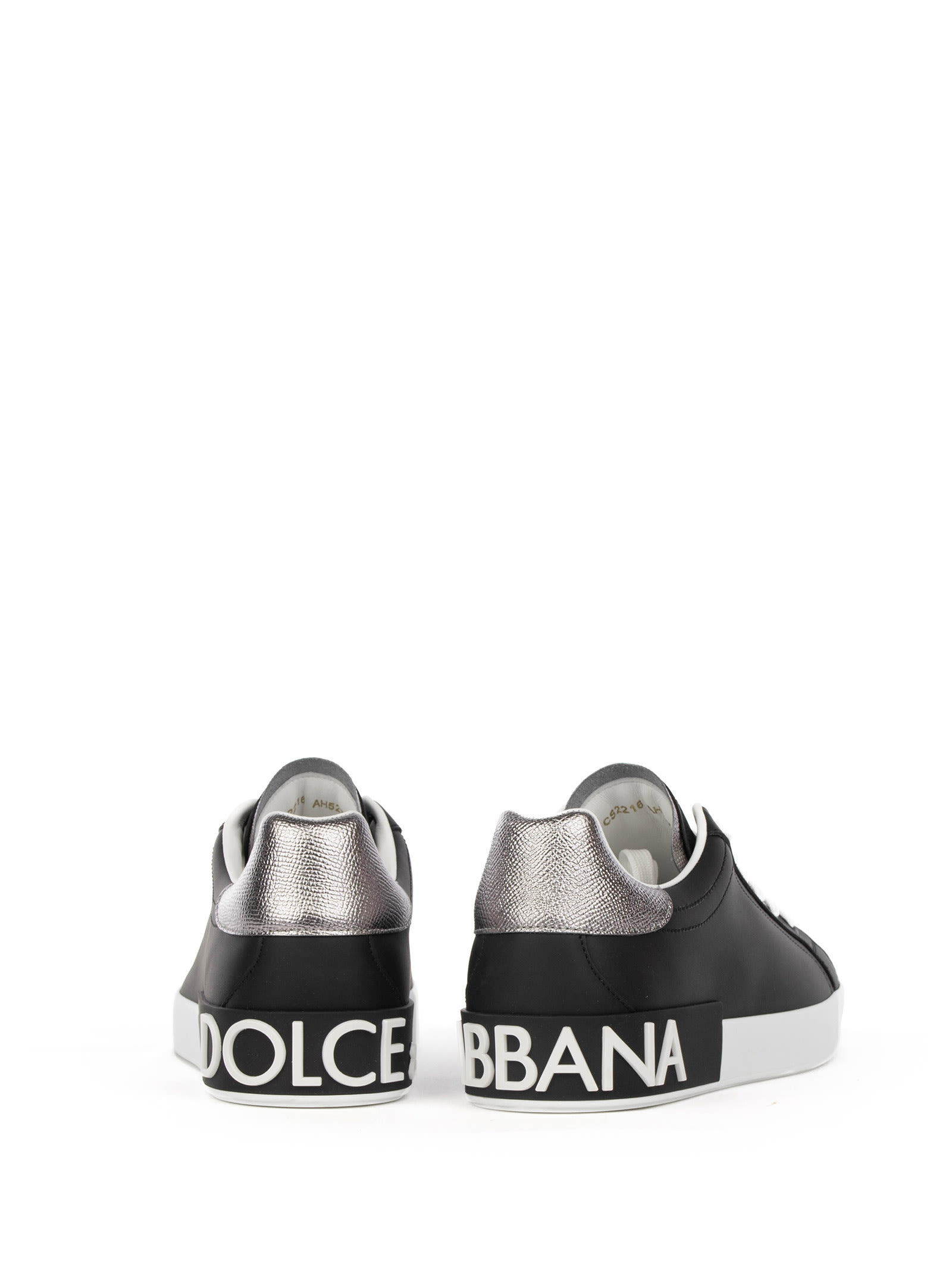 Shop Dolce & Gabbana Sneakers In Nero Argento