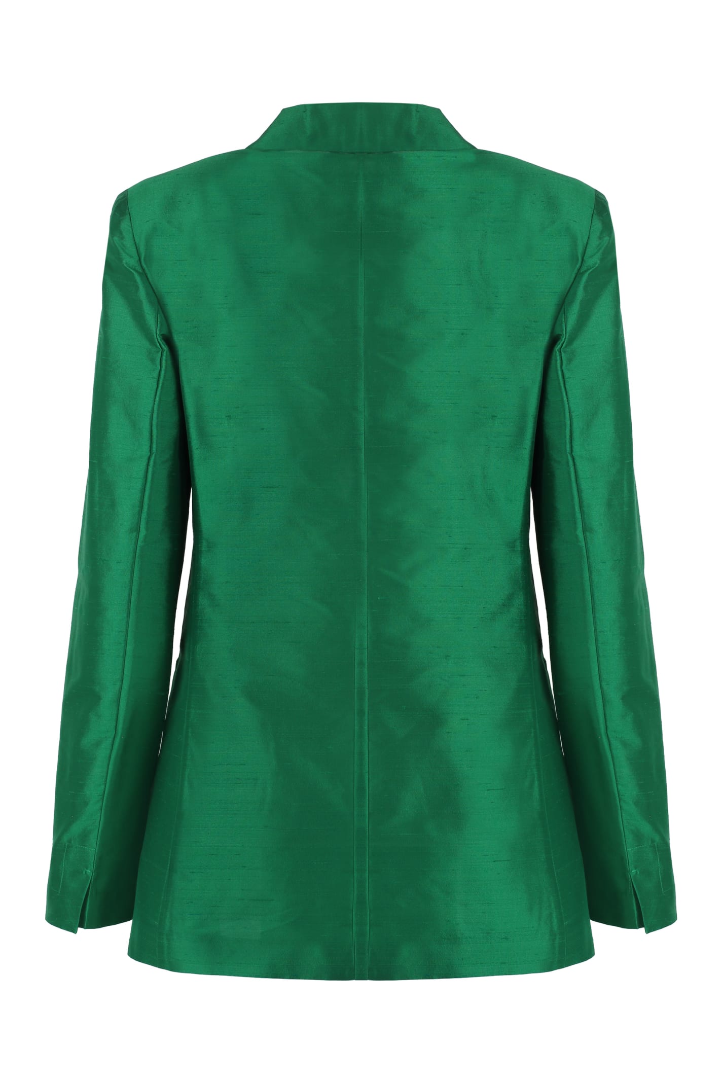 Shop Max Mara Doroty Single-breasted One Button Jacket In Green