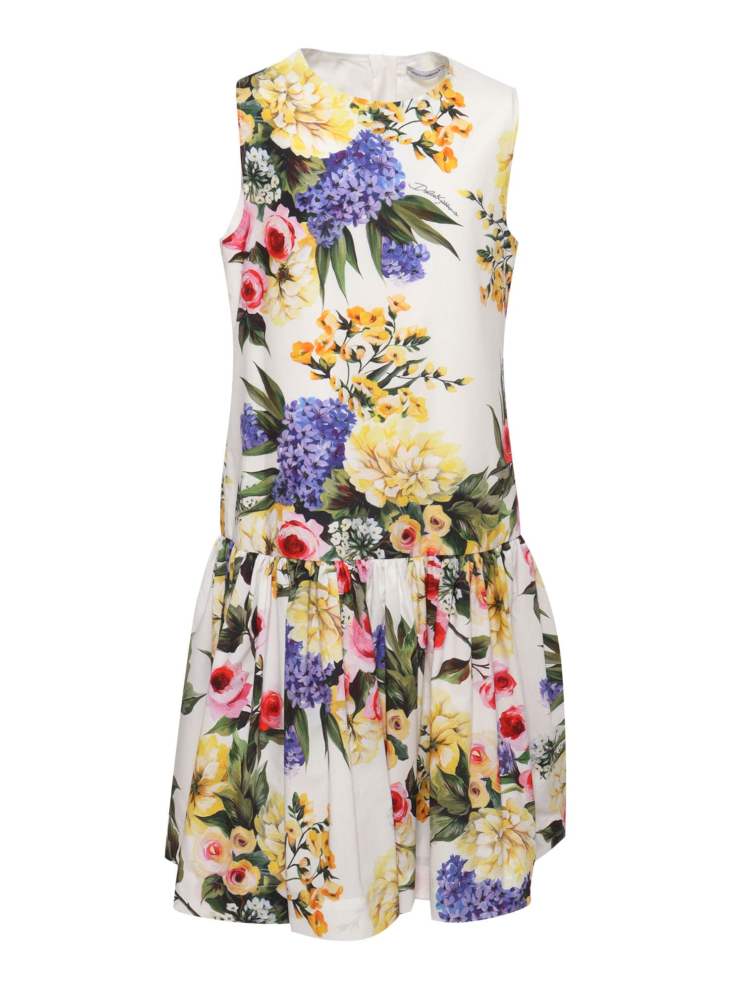 Dolce & Gabbana D & g Floral Dress For Girls