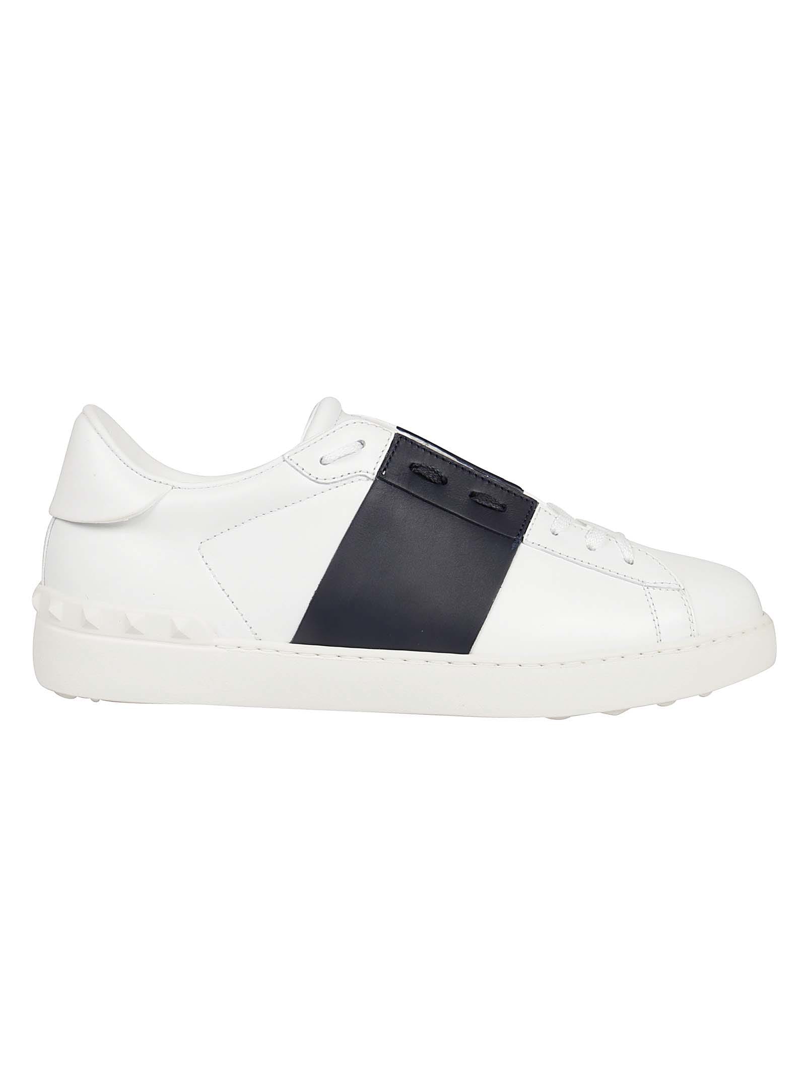 Shop Valentino Sneaker Open In Bianco/marine/bianco