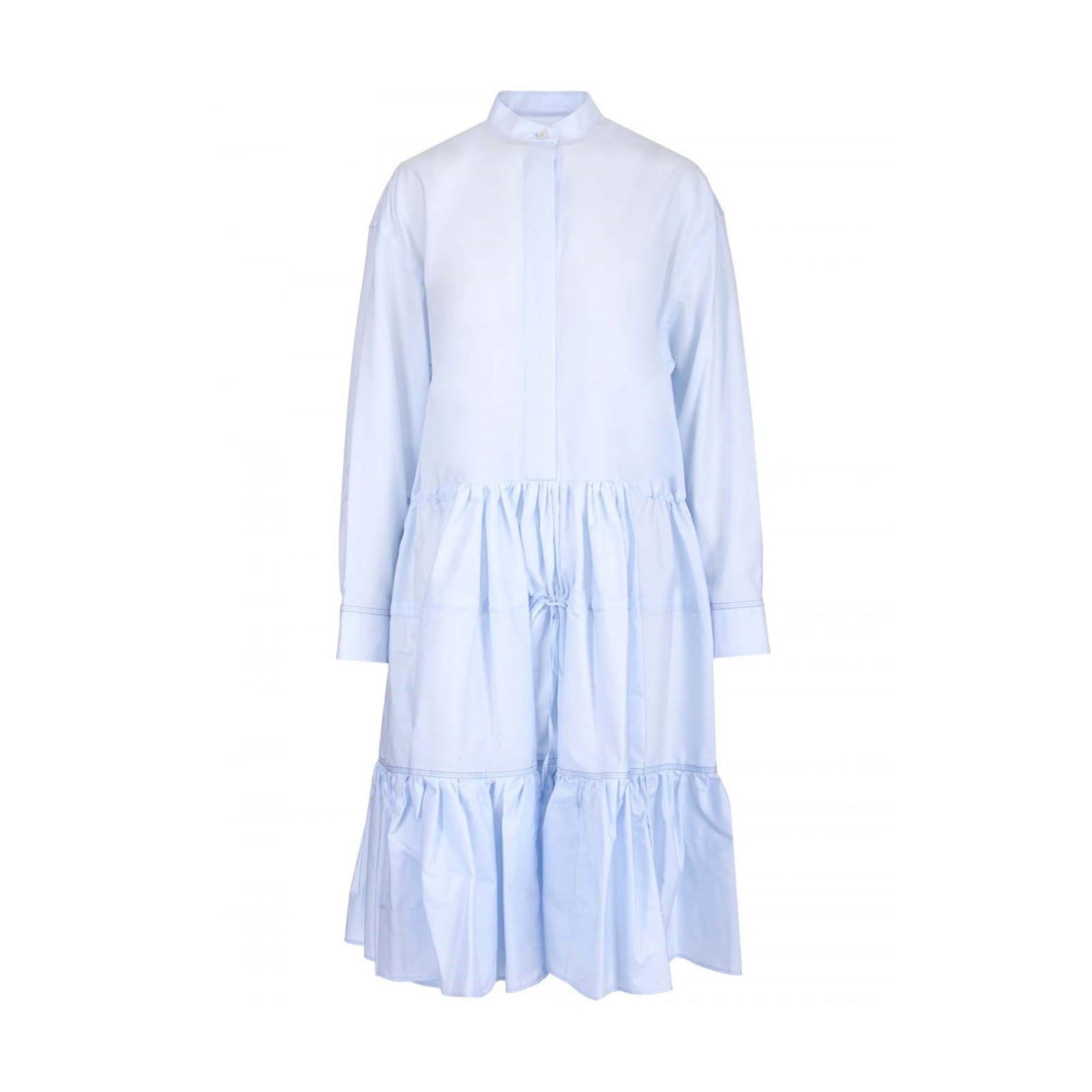 Shop Marni Cotton Dress In Blue