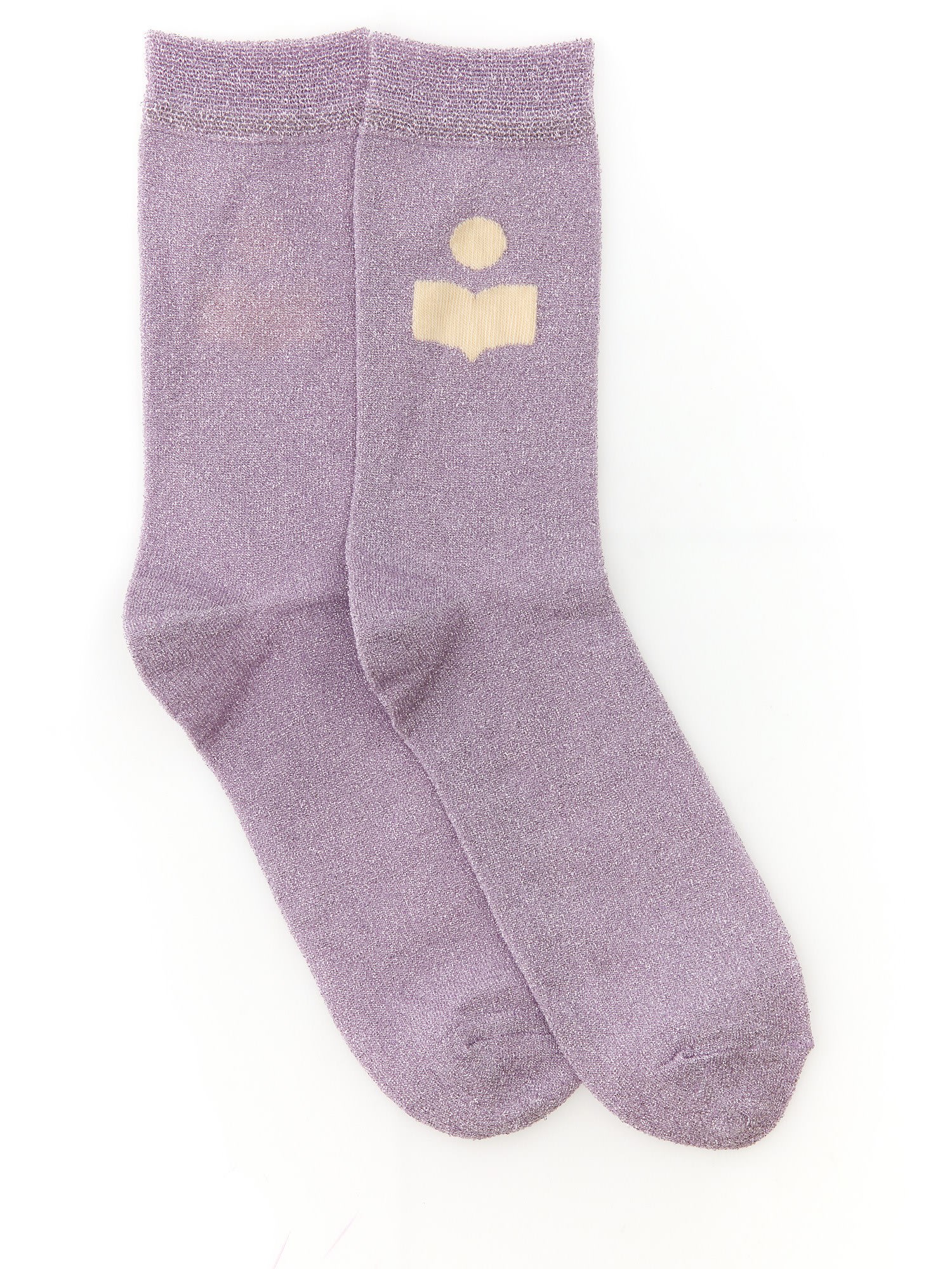 Isabel Marant Sock With Logo Embroidery In Purple | ModeSens