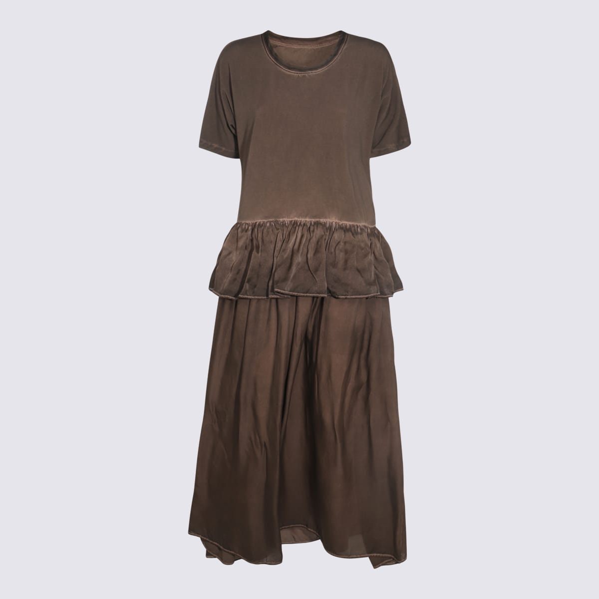 Brown Cotton Dress