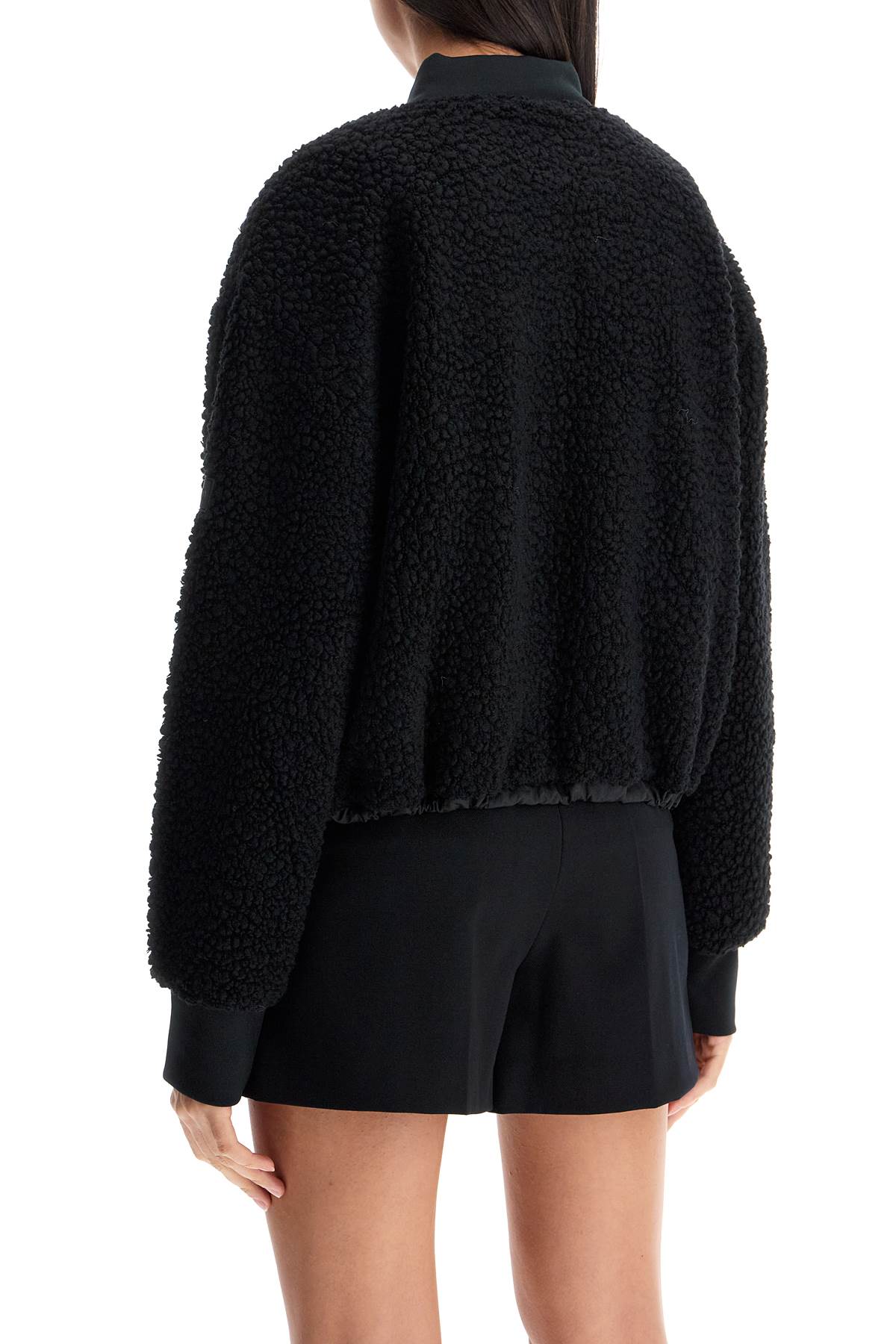 Shop Pinko Teddy Bomber Jacket For In Nero Limousine (black)