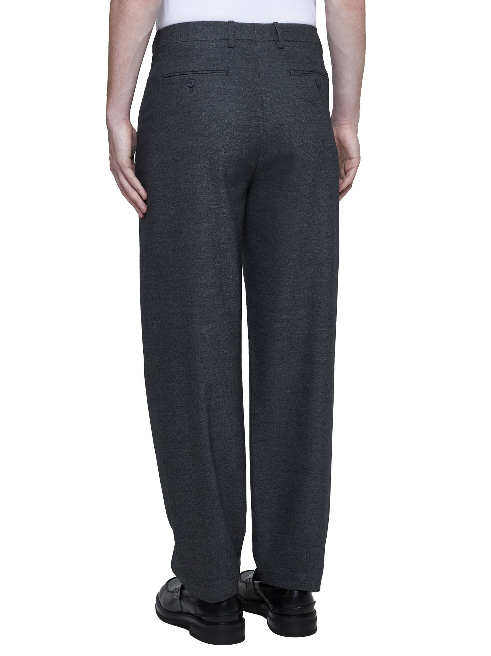 Shop Giorgio Armani Pants In Black