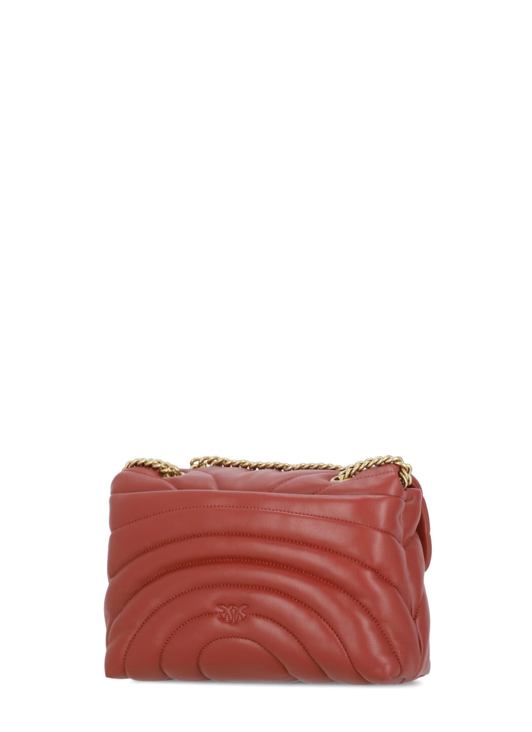 Shop Pinko Classic Love Puff Bag In Bordeaux