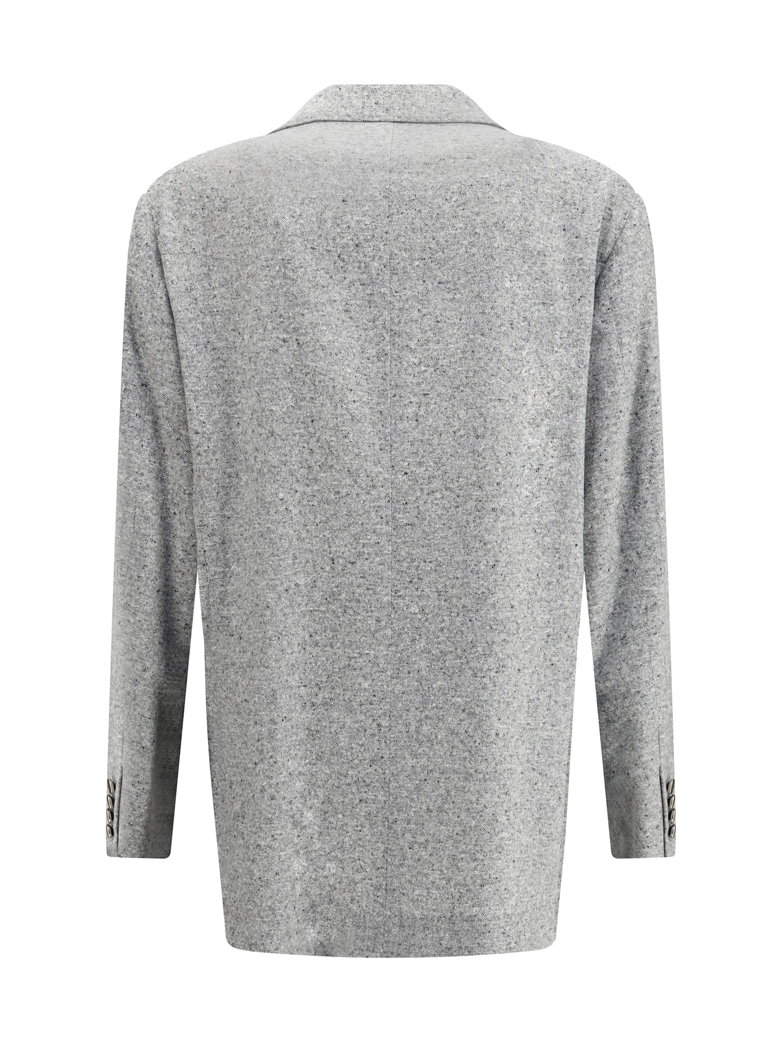Brunello Cucinelli Deconstructed Blazer In Gray