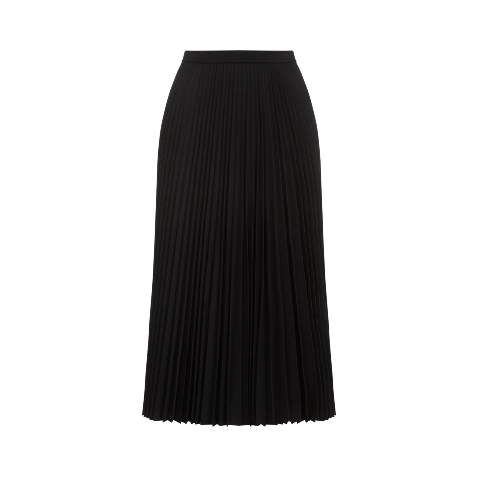 Shop Theory Pleated Midi Skirt In Black