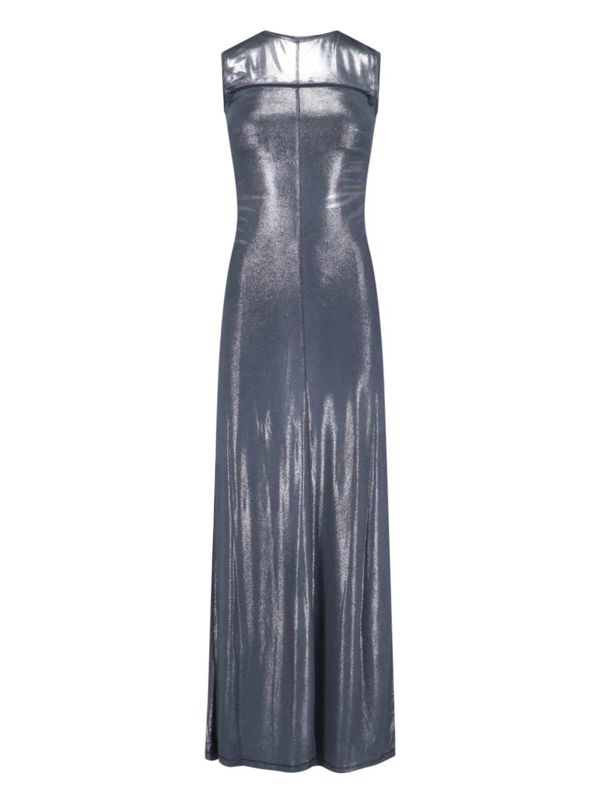 DIESEL D-VETY METALLIC MAXI DRESS 