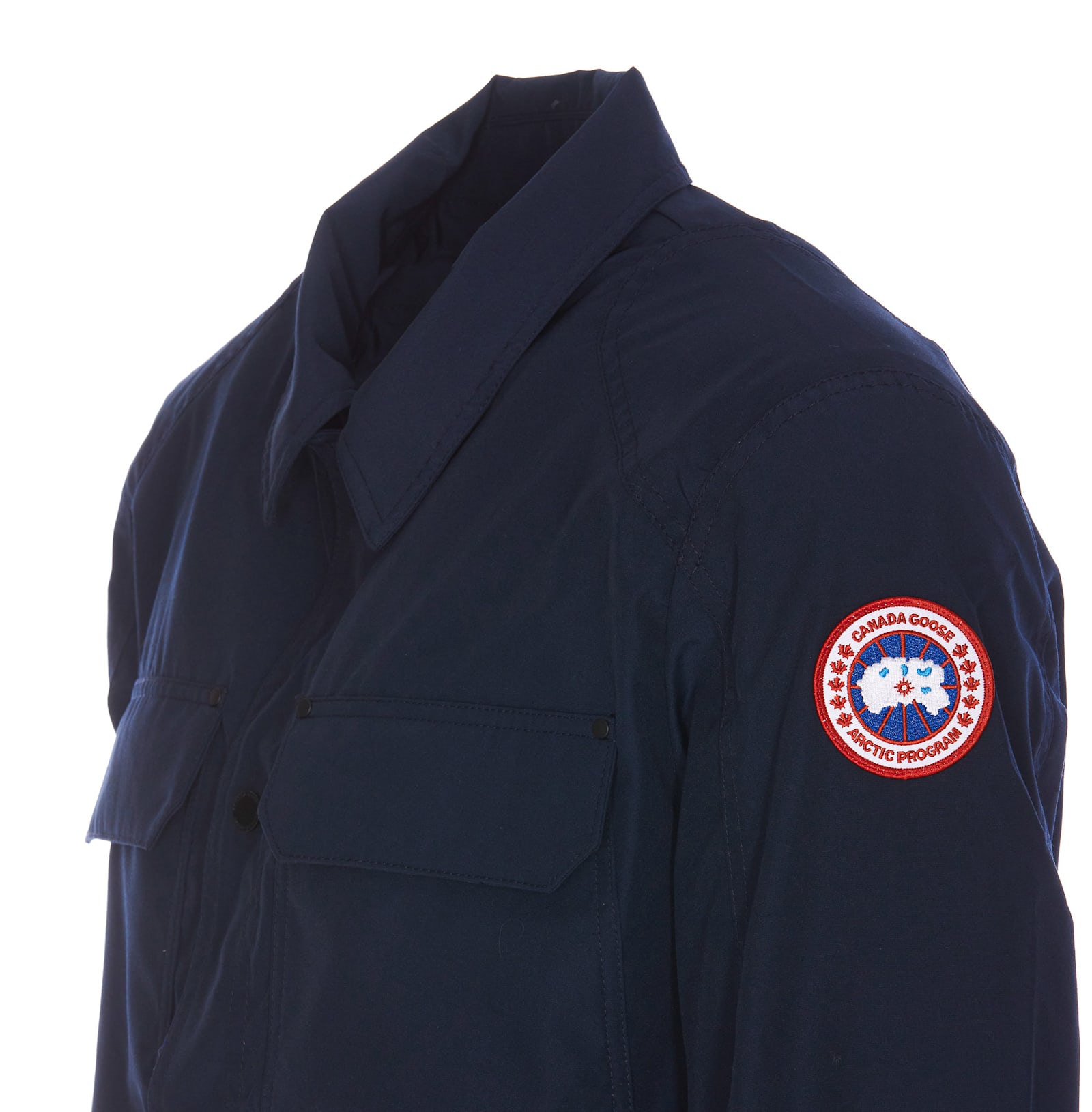 Shop Canada Goose Burnaby Jacket In Blue