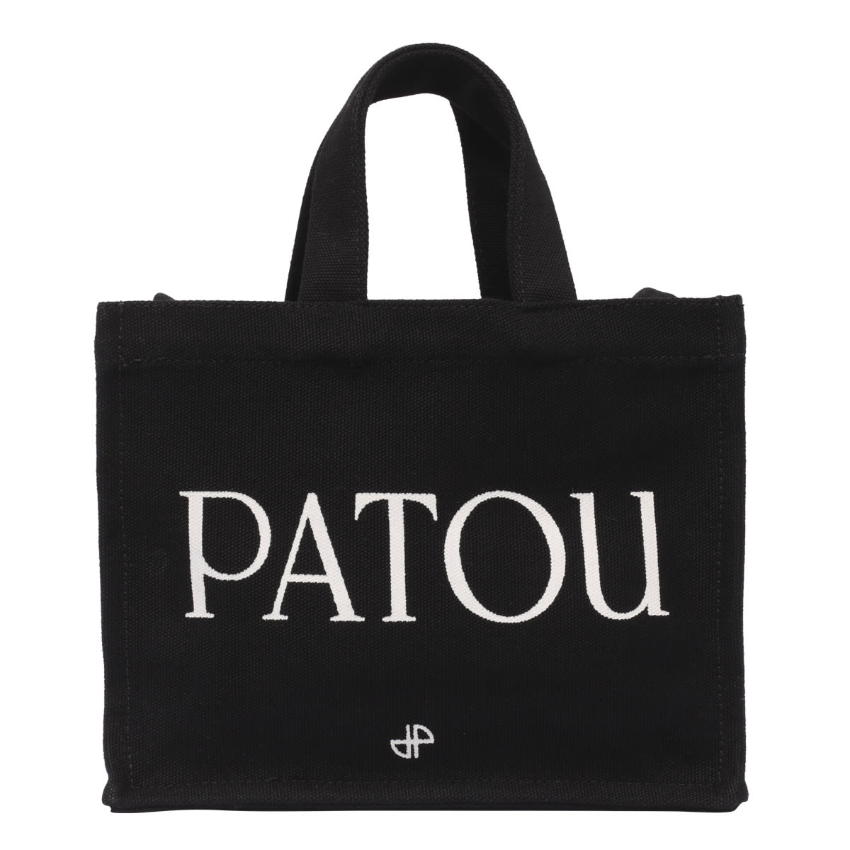 Shop Patou Small Logo Tote Bag In Nero