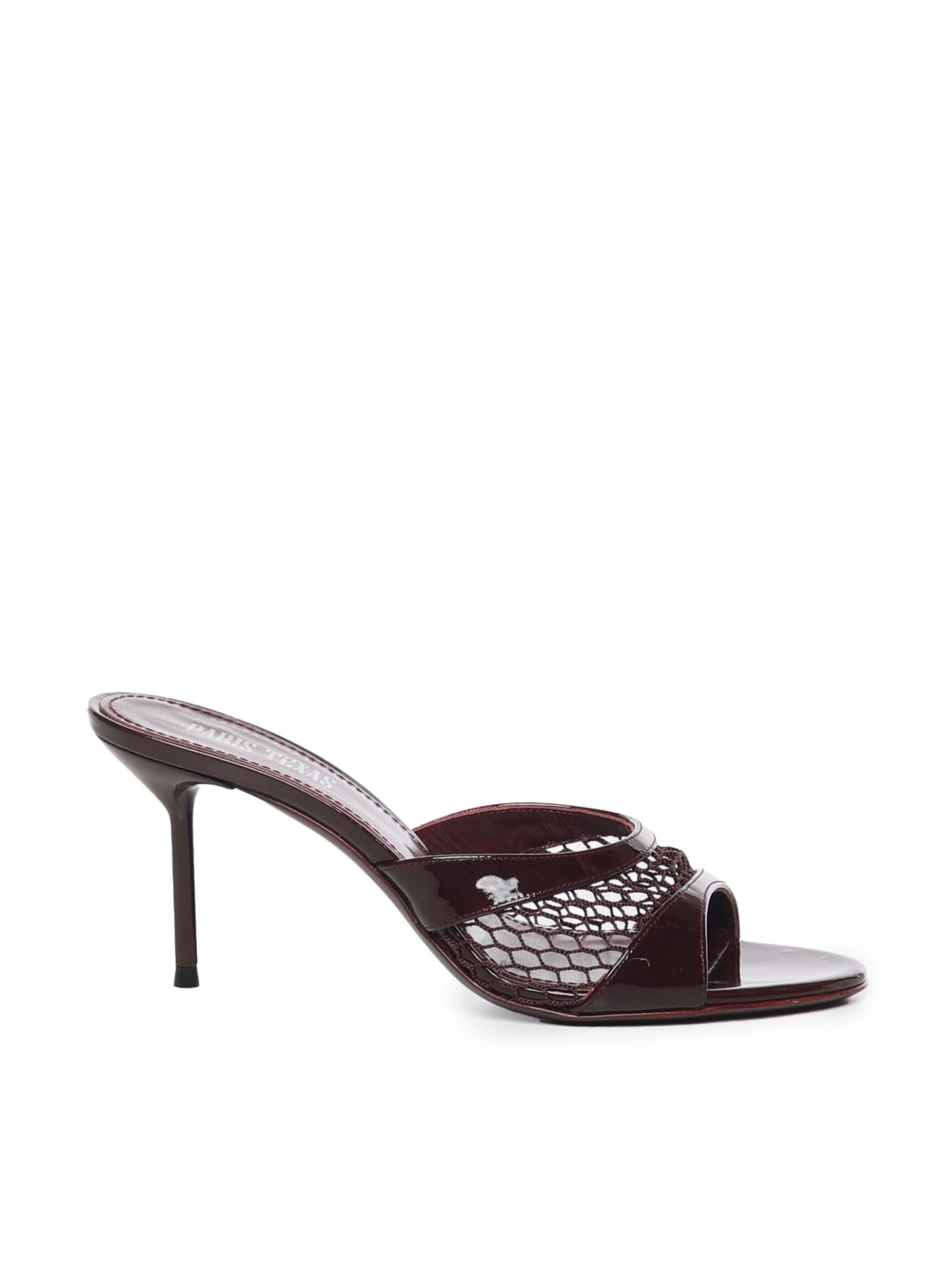 Paris Texas Round-toe High-heeled Sandals In Brown