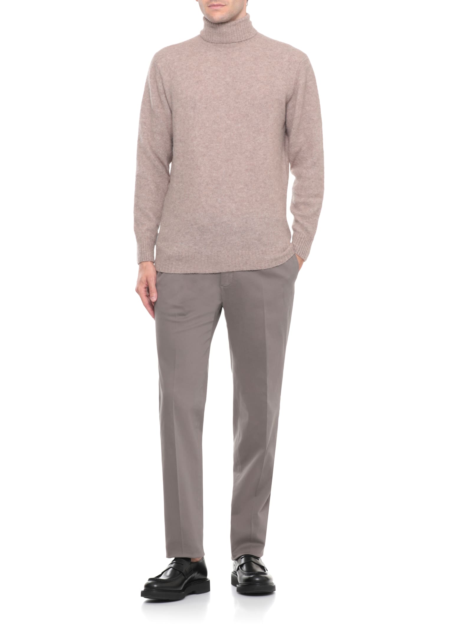 Incotex Stretch-cotton Trousers In Gray